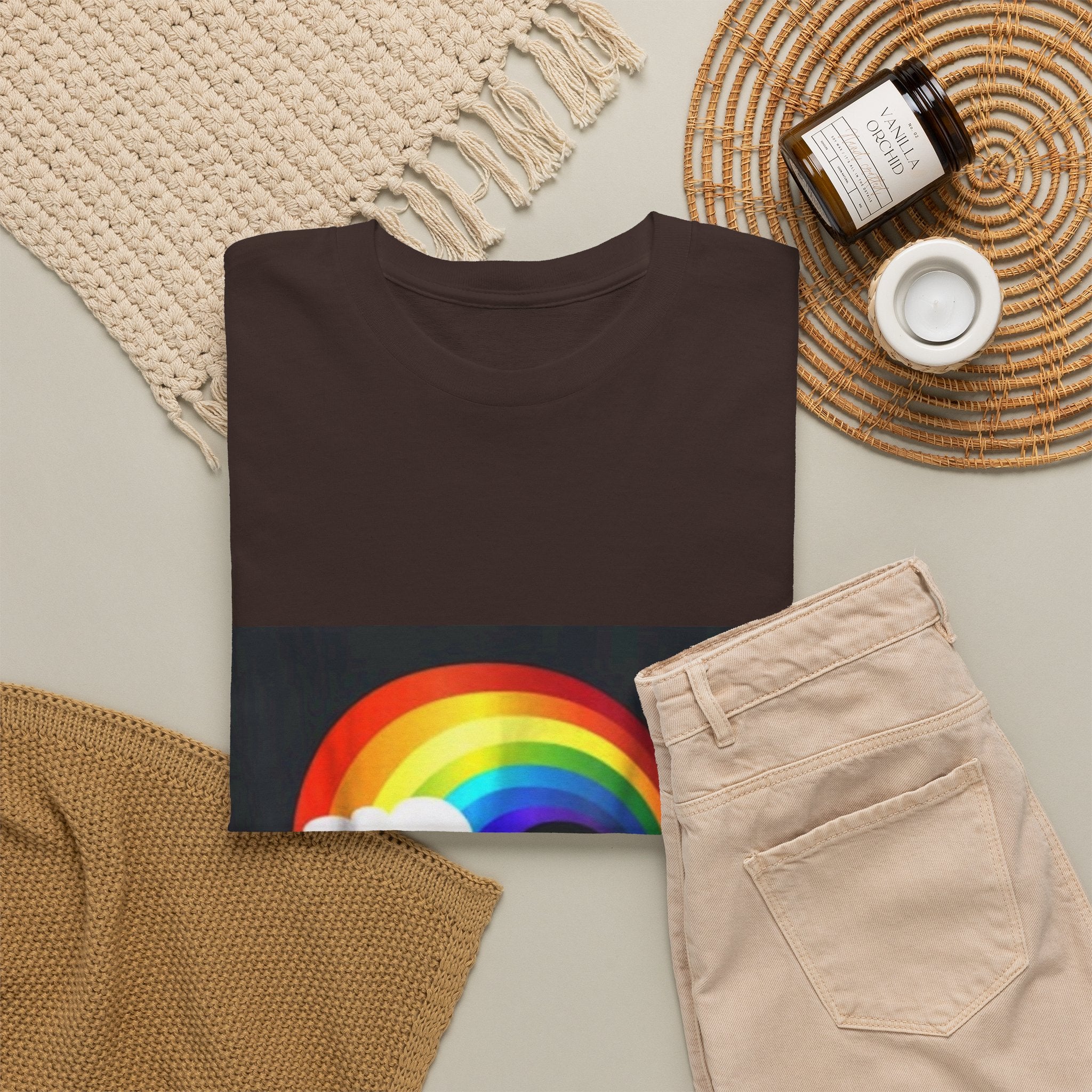 Rainbow Clouds T-Shirt — Bright Pride Graphic Tee