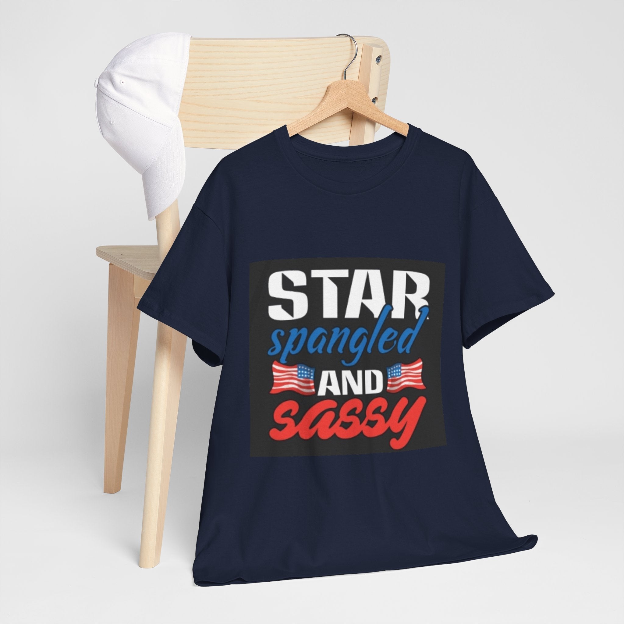 Star Spangled and Sassy Tee — Patriotic 4th of July Shirt with Flags