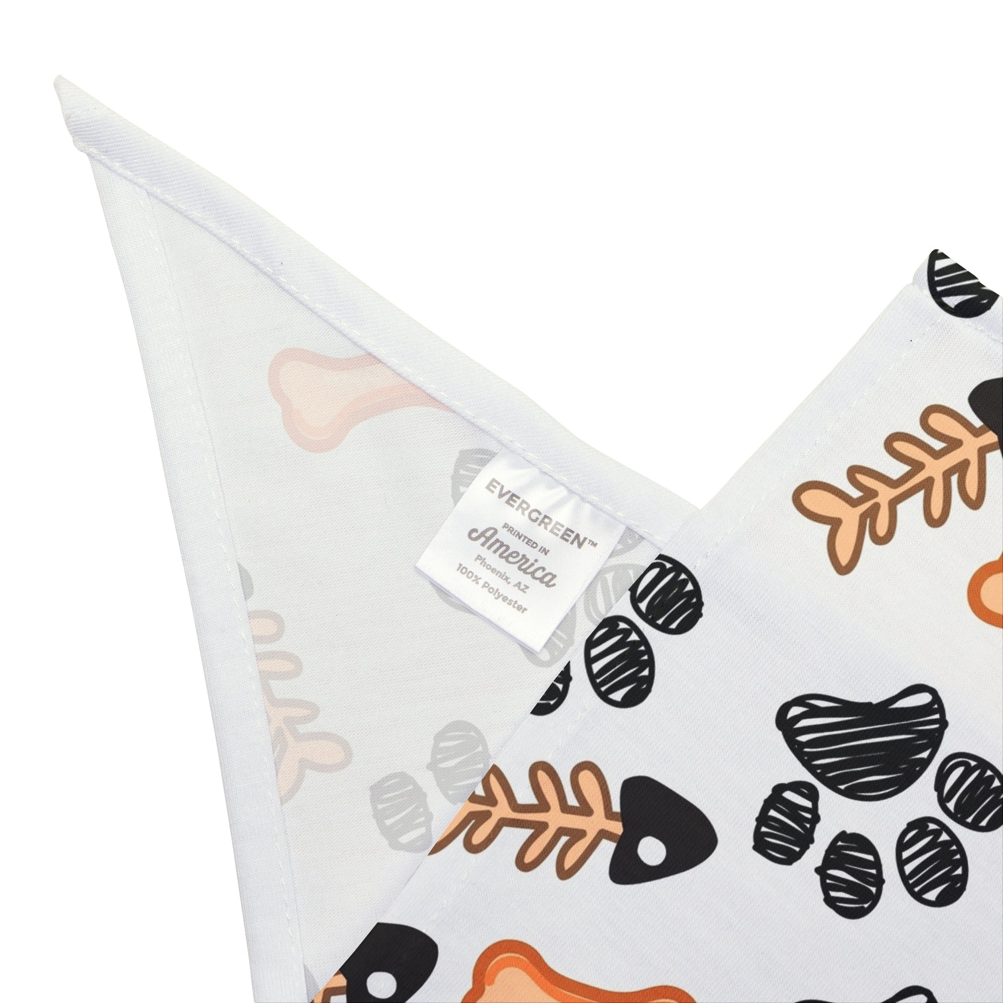 Paw Print & Bone Pet Bandana – Cute Dog Scarf