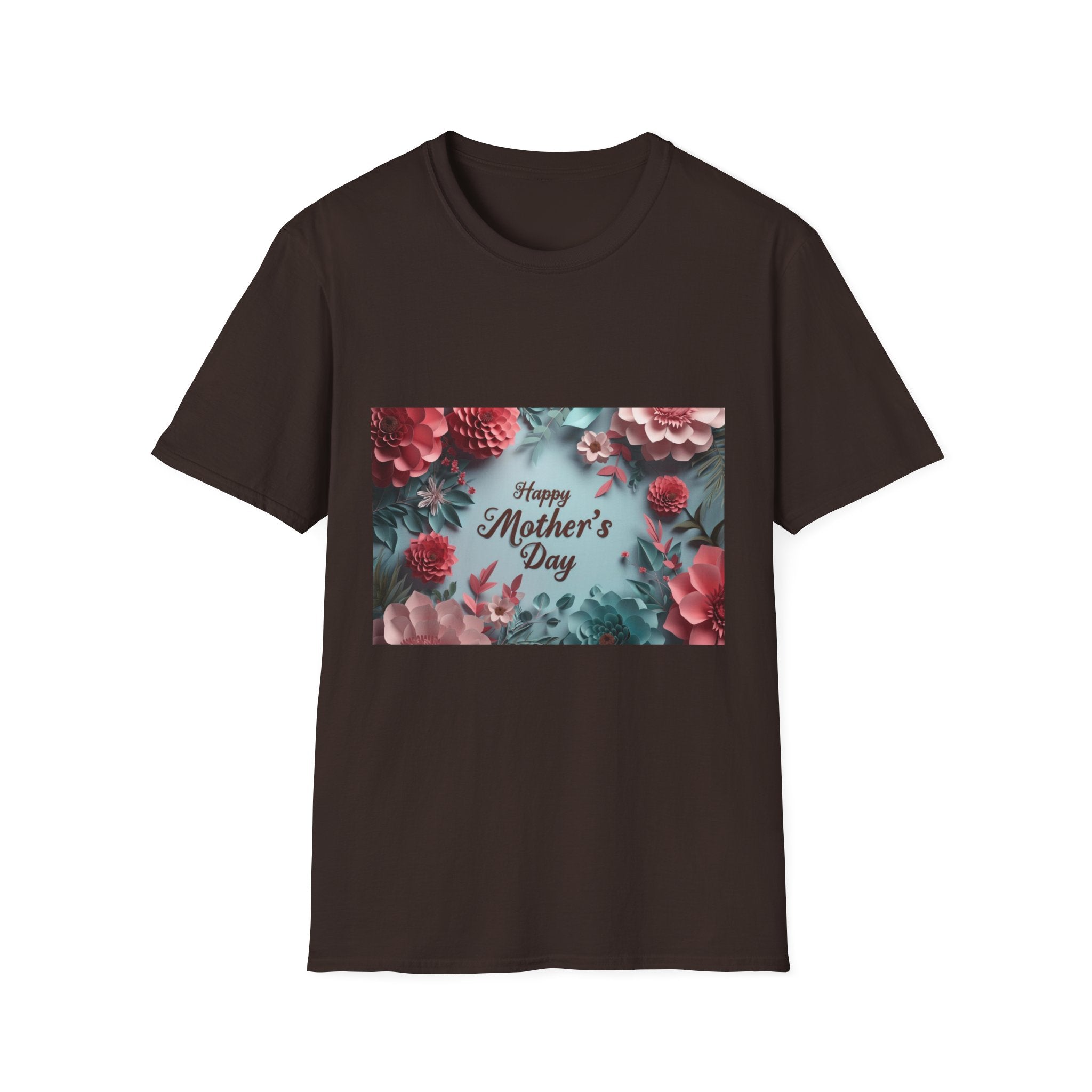 Mother's Day Floral T-Shirt — "Happy Mother's Day" Garden Bouquet Tee