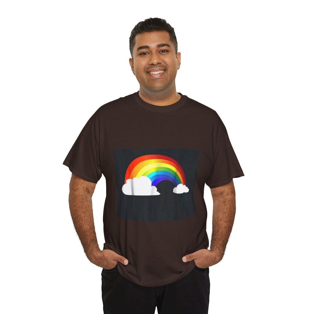 Rainbow Clouds T-Shirt — Bright Pride Graphic Tee