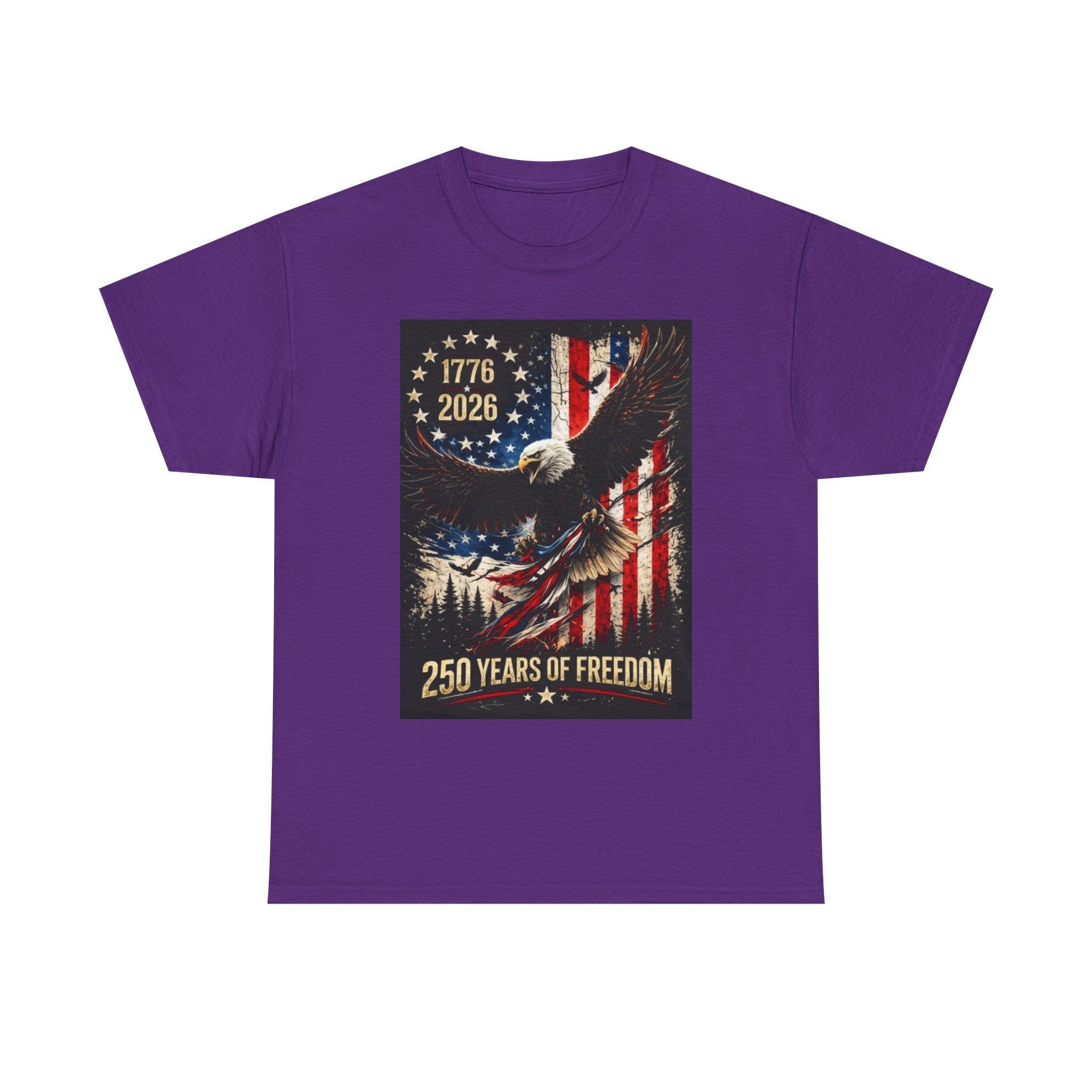 Patriotic Tee — 1776–2026 Bald Eagle "250 Years of Freedom" Shirt