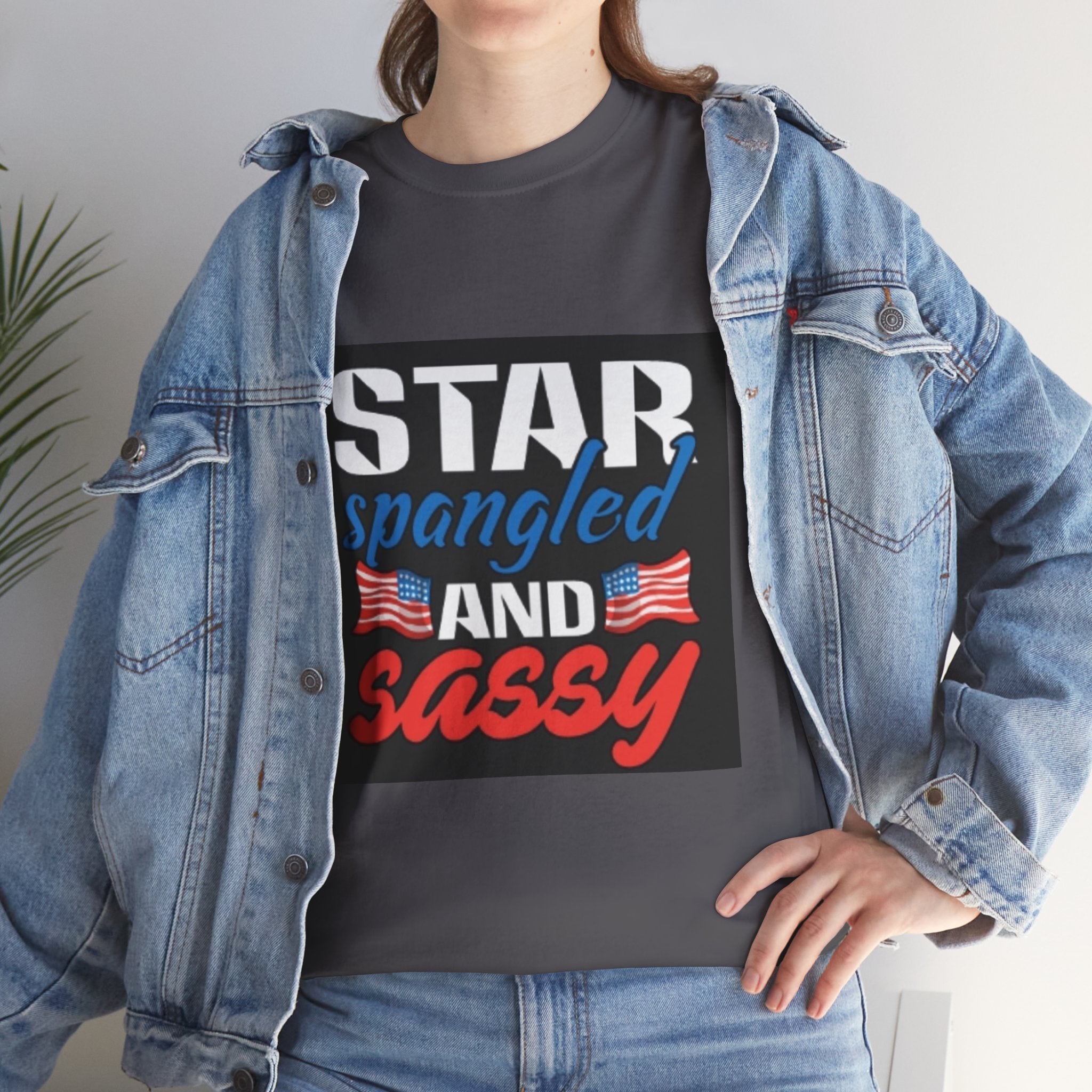 Star Spangled and Sassy Tee — Patriotic 4th of July Shirt with Flags