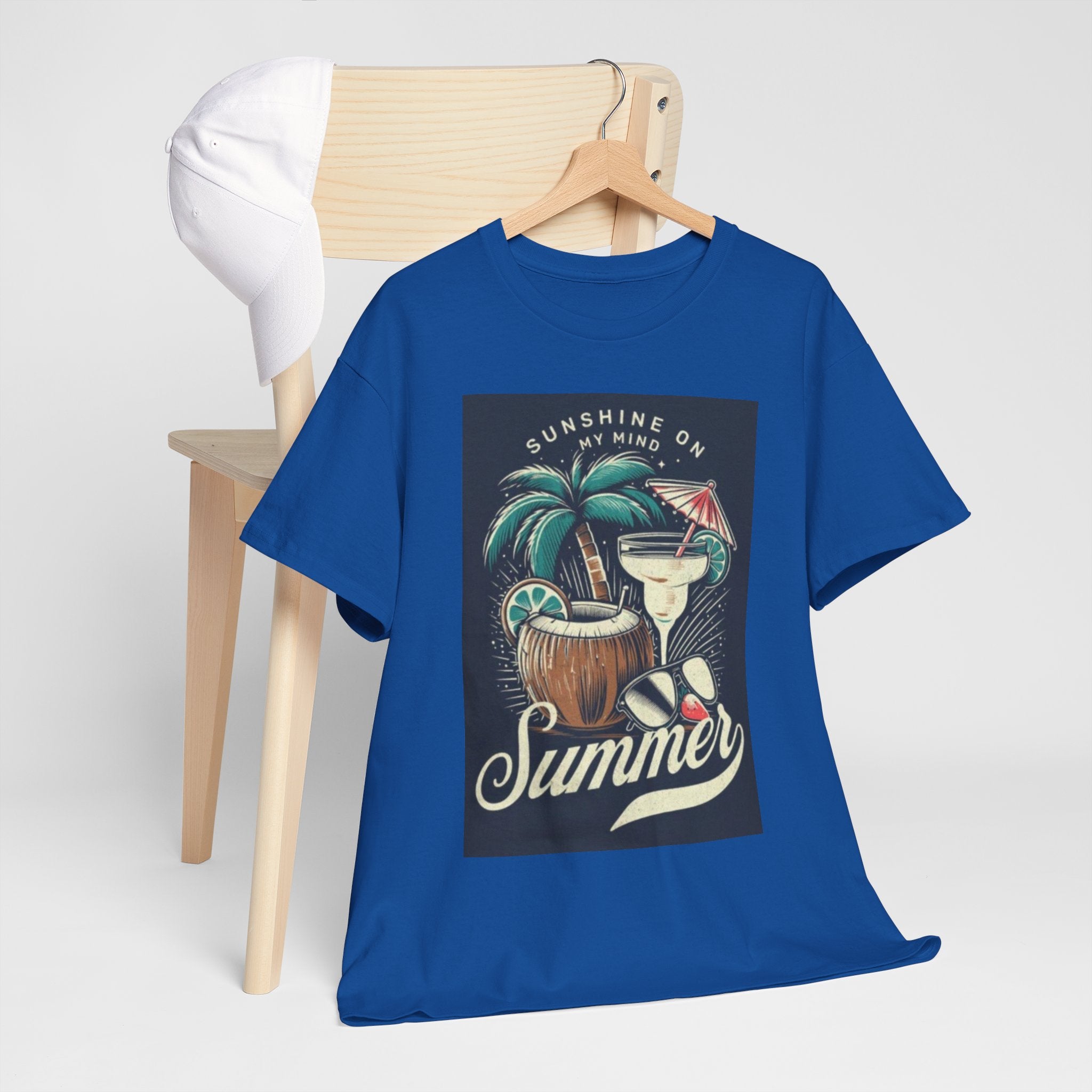 Summer Cocktail Tee — "Sunshine On My Mind" Tropical Beach T-Shirt