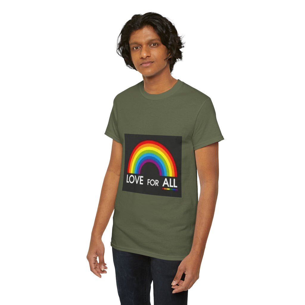 T-Shirt — 'Love For All' Rainbow Pride Tee