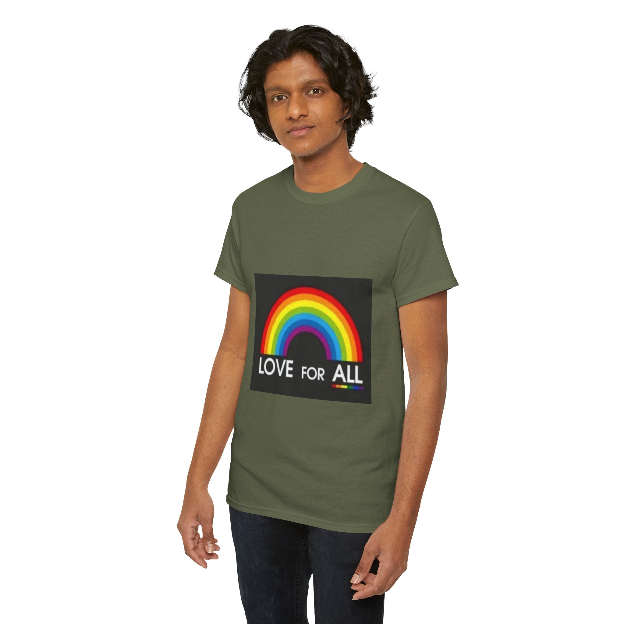 T-Shirt — 'Love For All' Rainbow Pride Tee