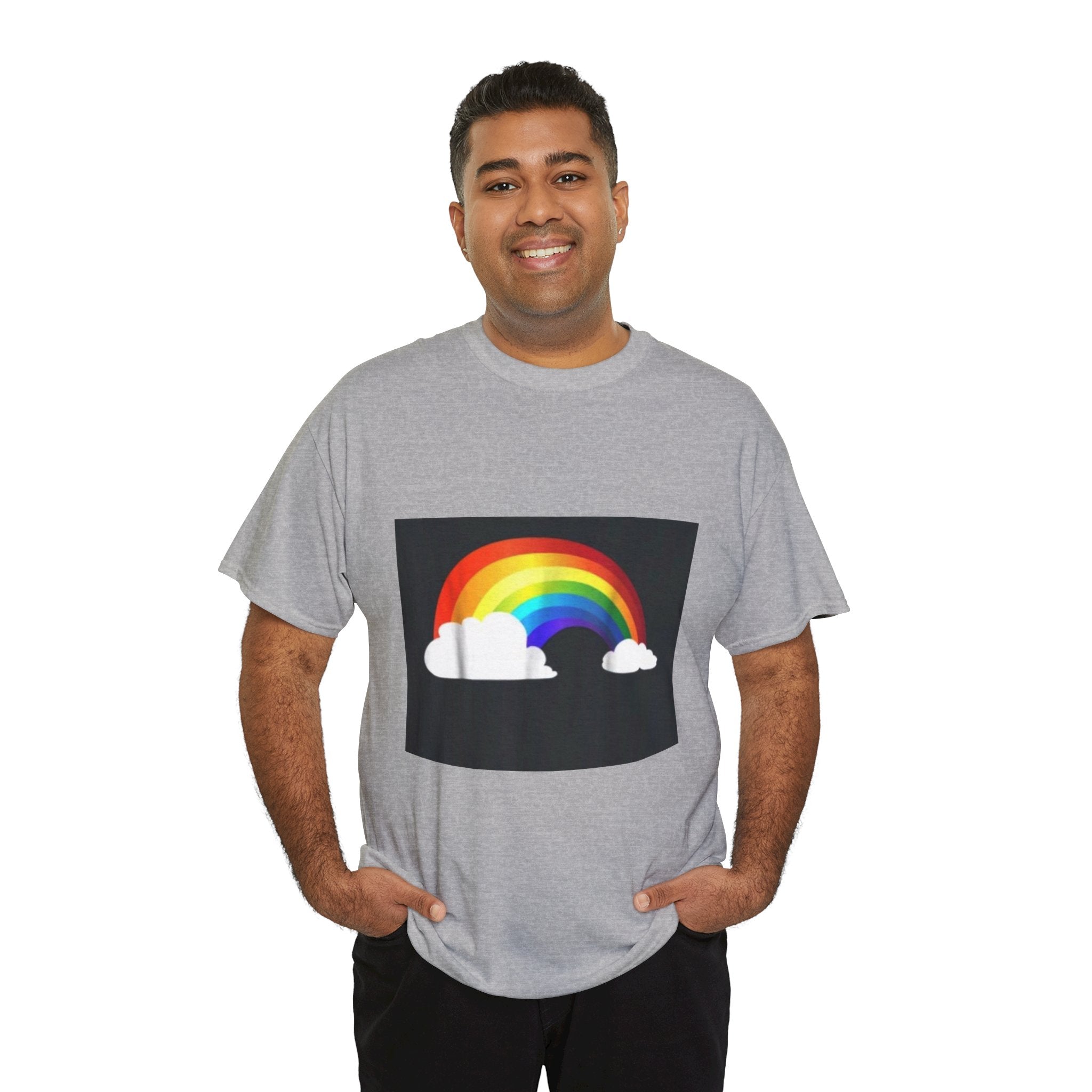 Rainbow Clouds T-Shirt — Bright Pride Graphic Tee