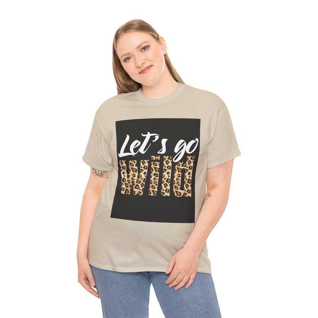Let's Go Wild Leopard Graphic Tee