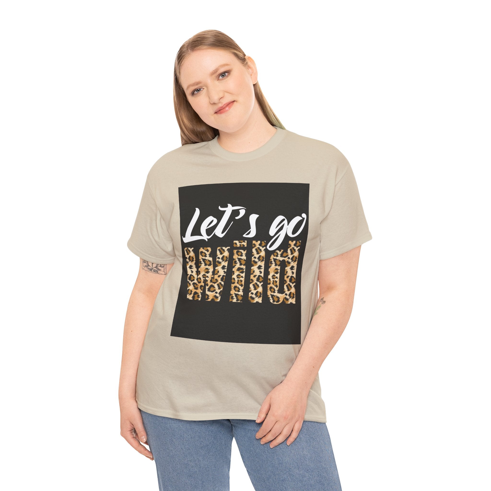 Let's Go Wild Leopard Graphic Tee