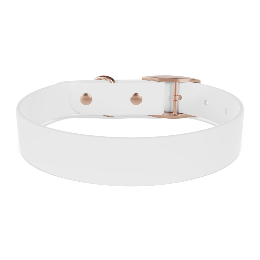 Amber Swirl Dog Collar — Warm Brown Abstract Pattern