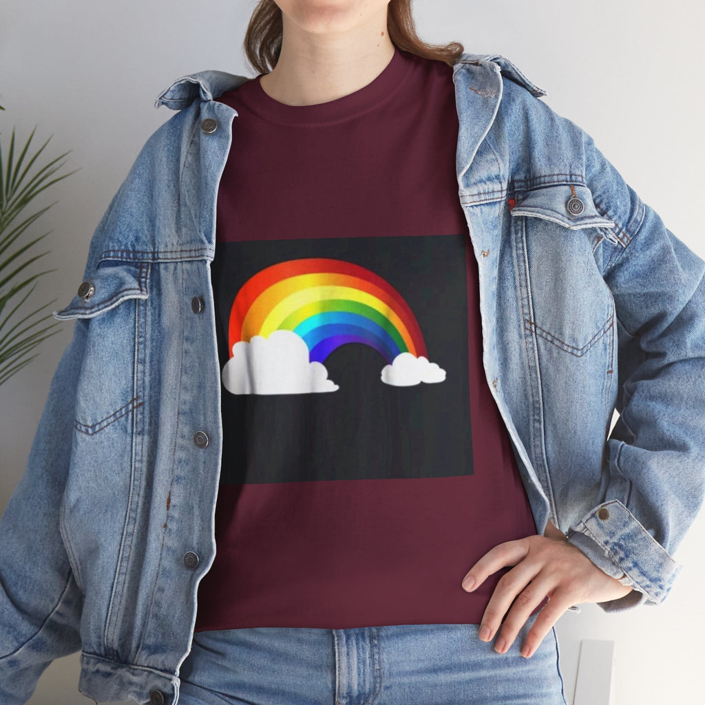 Rainbow Clouds T-Shirt — Bright Pride Graphic Tee