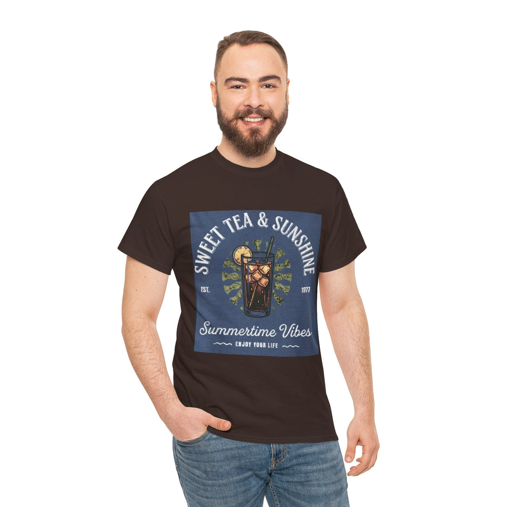 Sweet Tea & Sunshine Tee — Summertime Vibes Iced Tea Graphic T-Shirt