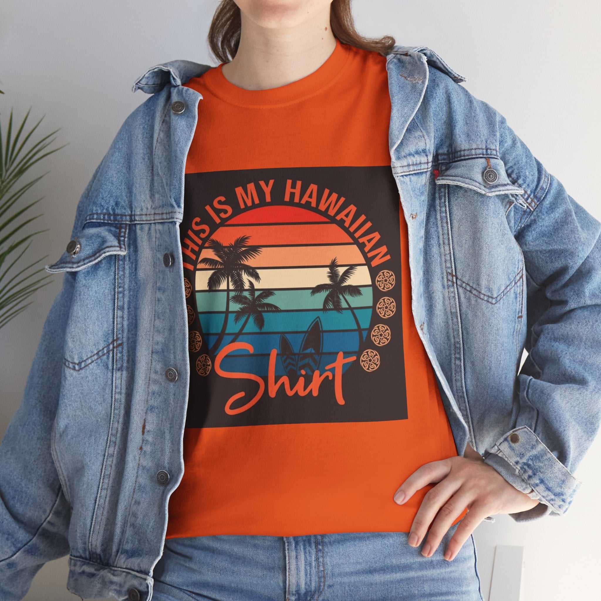 This Is My Hawaiian Shirt Tee — Vintage Sunset Palm Beach T-Shirt