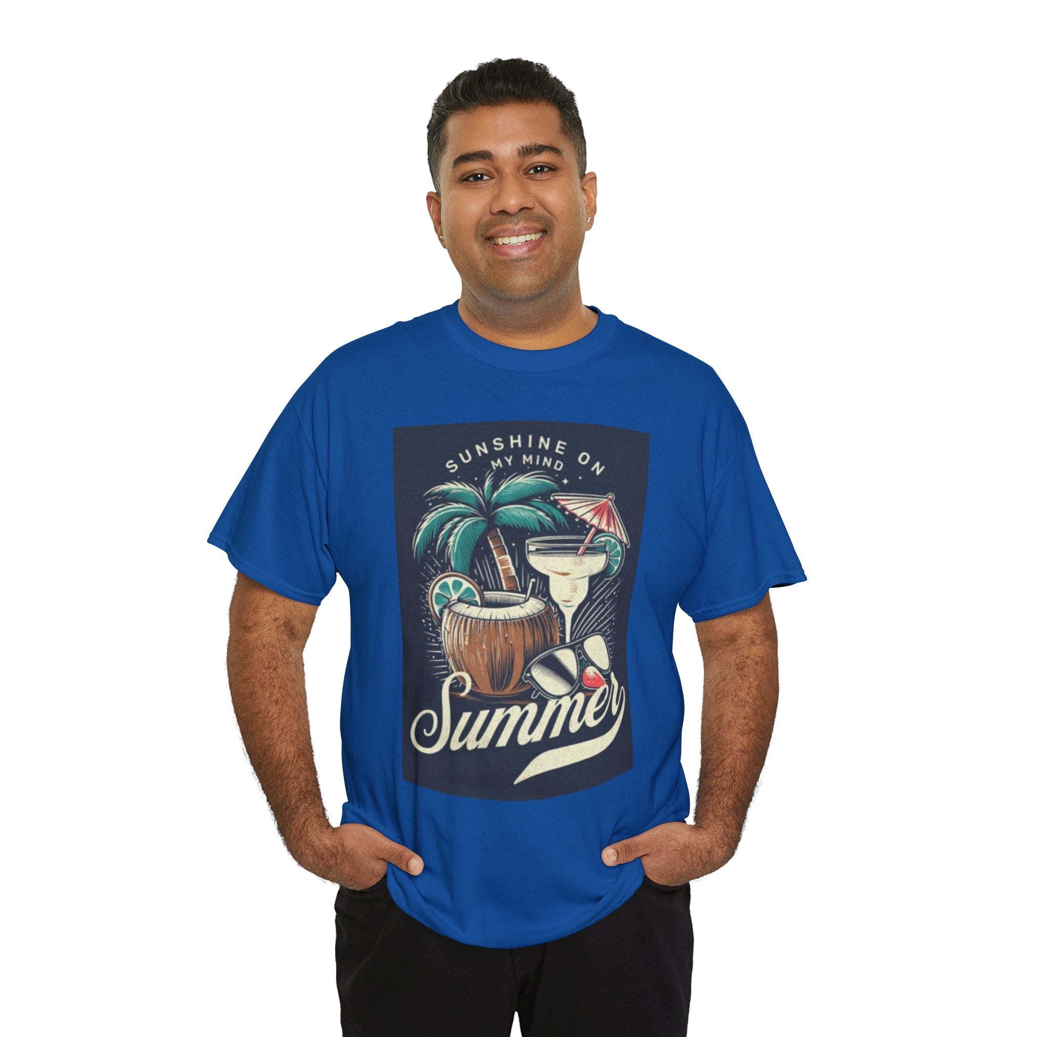 Summer Cocktail Tee — "Sunshine On My Mind" Tropical Beach T-Shirt