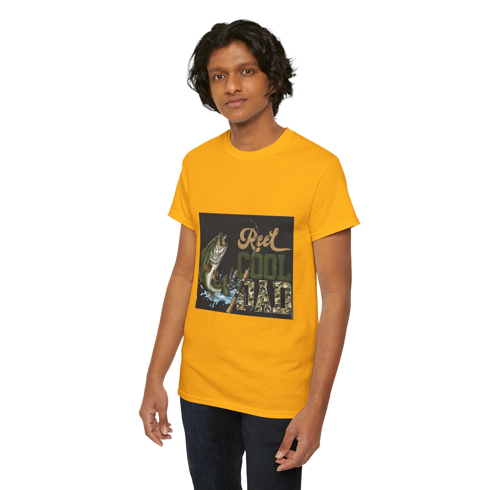 Fishing T-Shirt — "Reel Cool Dad" Graphic Tee