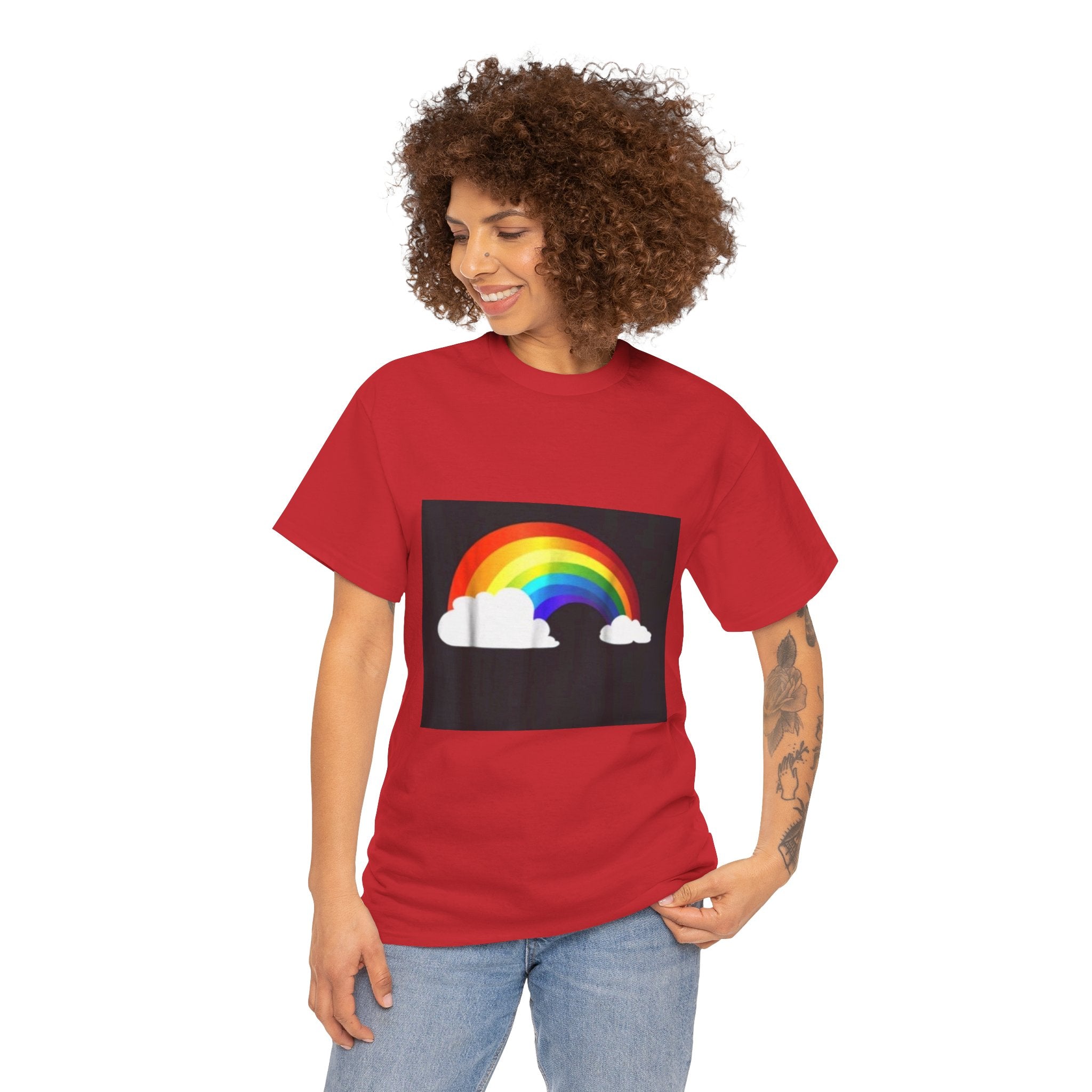 Rainbow Clouds T-Shirt — Bright Pride Graphic Tee