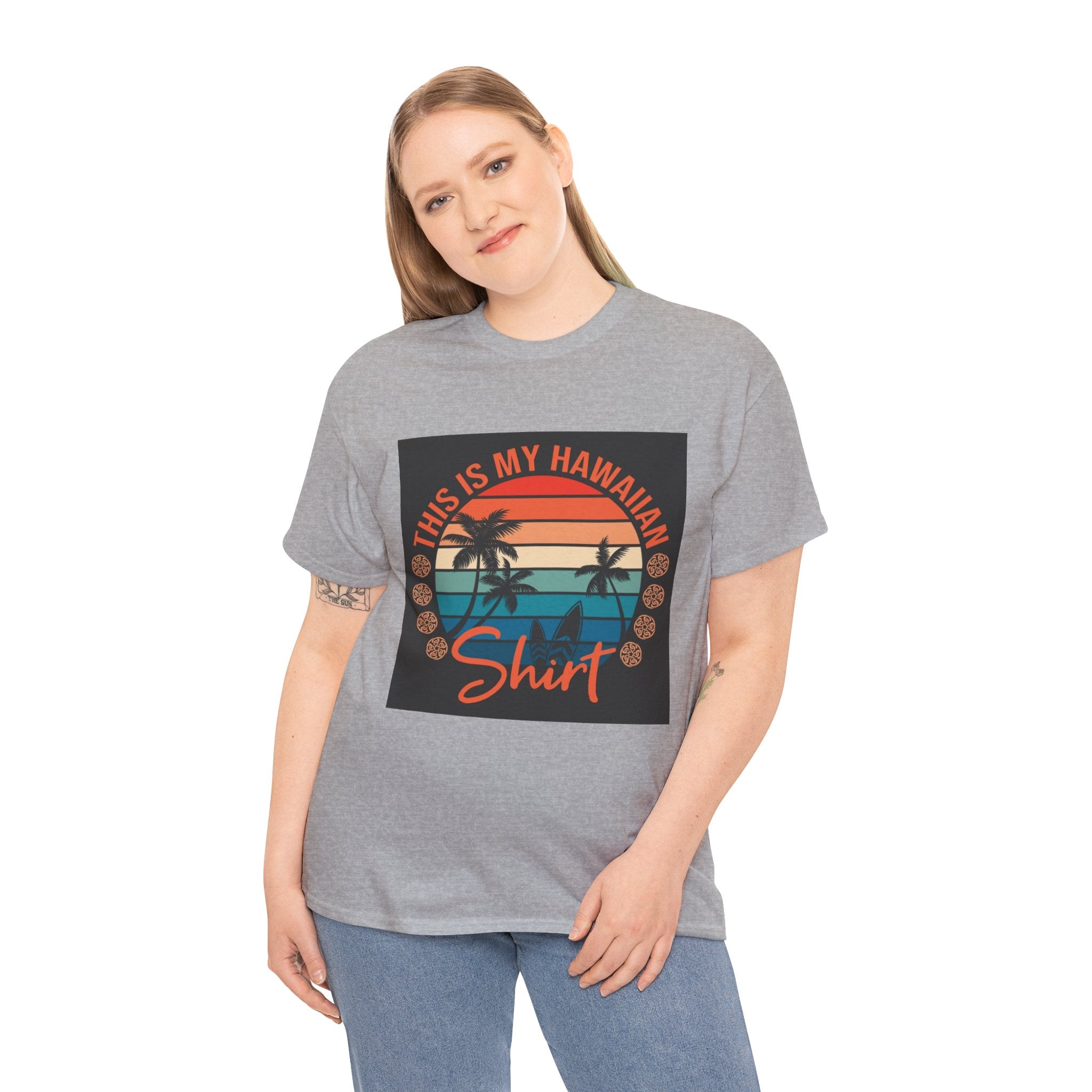This Is My Hawaiian Shirt Tee — Vintage Sunset Palm Beach T-Shirt