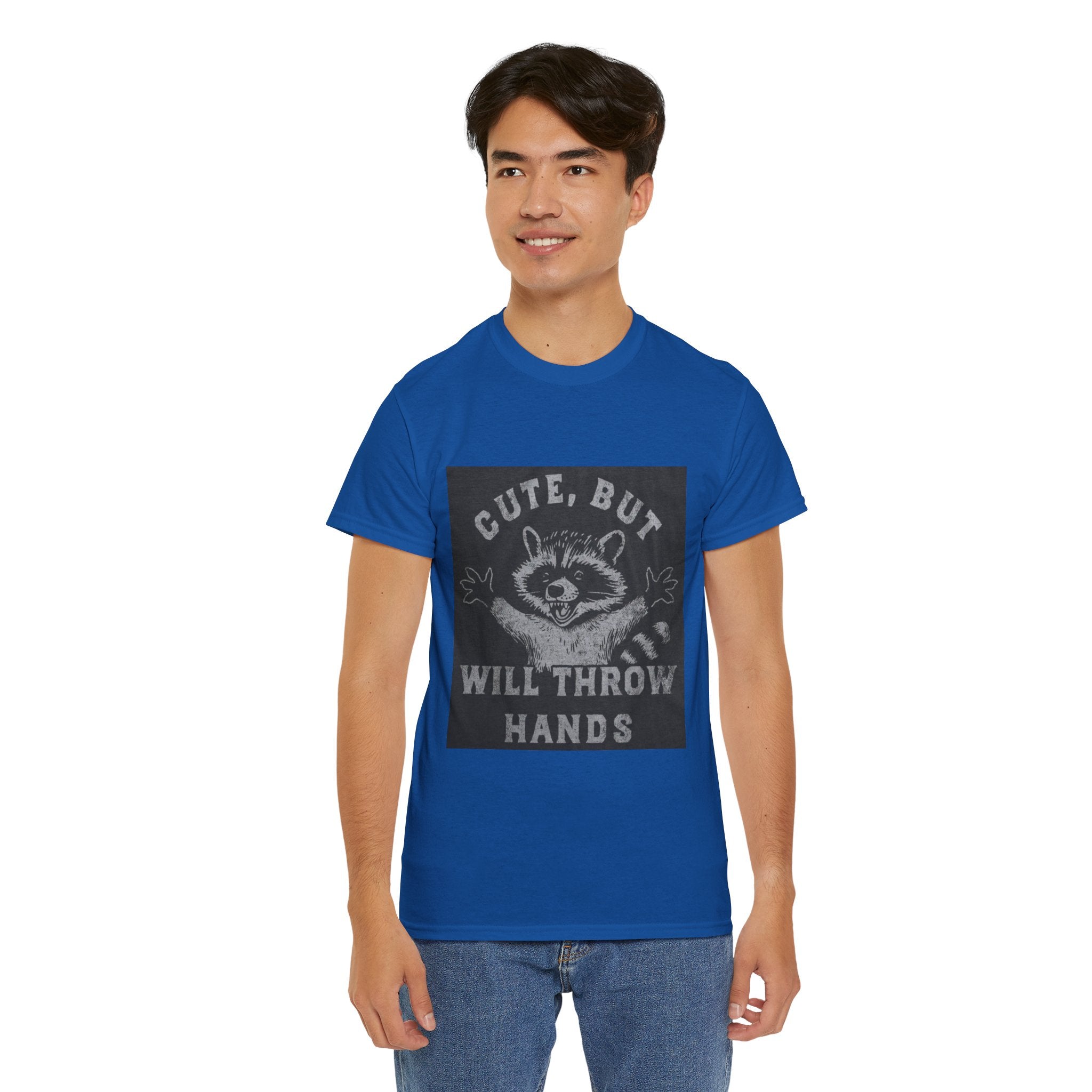 Cute But Will Throw Hands Raccoon T-Shirt