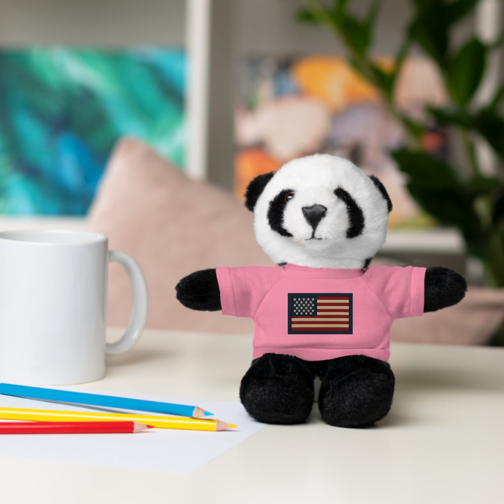 American Flag Teddy Bear with Tee — Patriotic Plush Gift