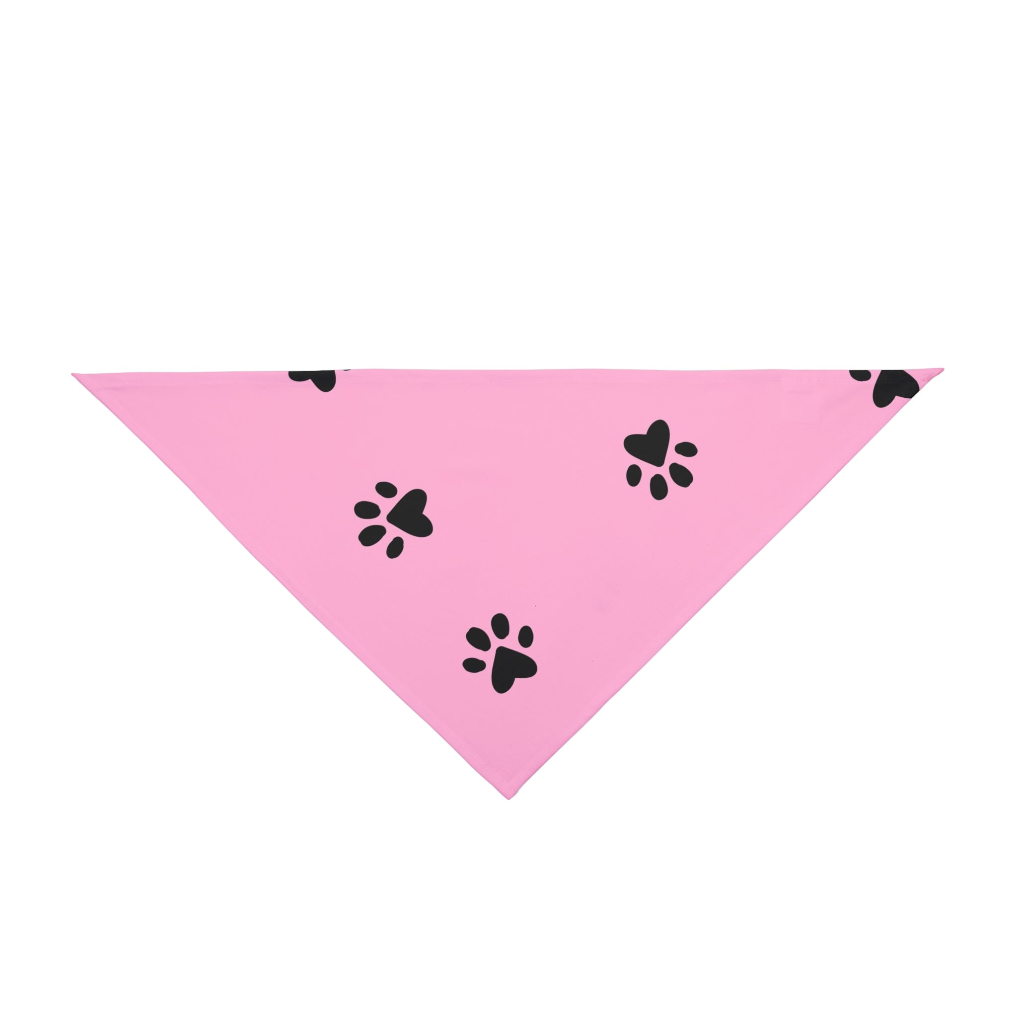 Pink Paw Print Pet Bandana - Cute Dog & Cat Scarf for Daily Wear, Photo Shoots & Gifts