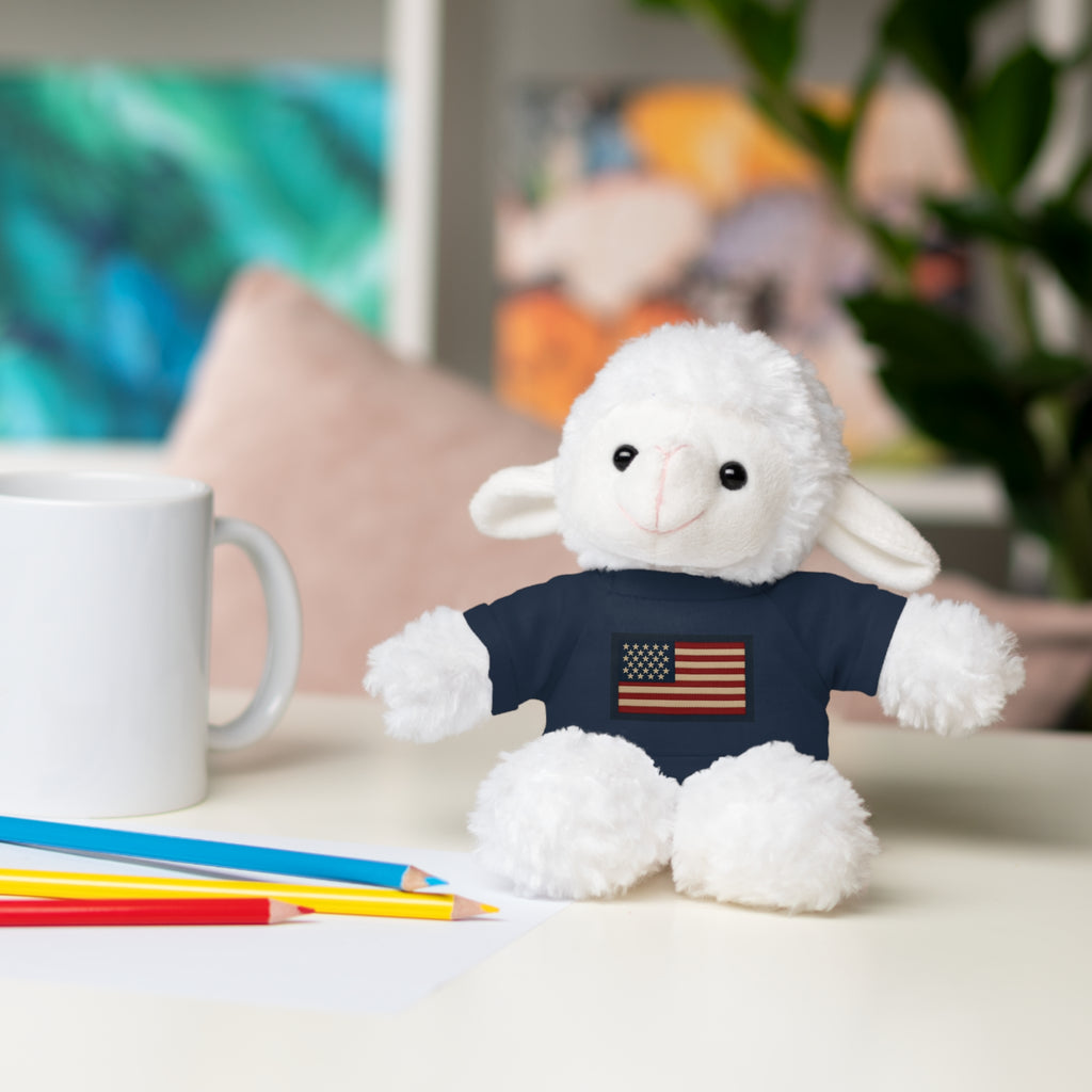American Flag Teddy Bear with Tee — Patriotic Plush Gift