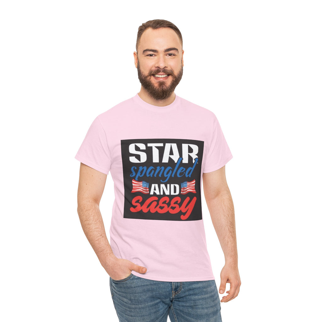 Star Spangled and Sassy Tee — Patriotic 4th of July Shirt with Flags