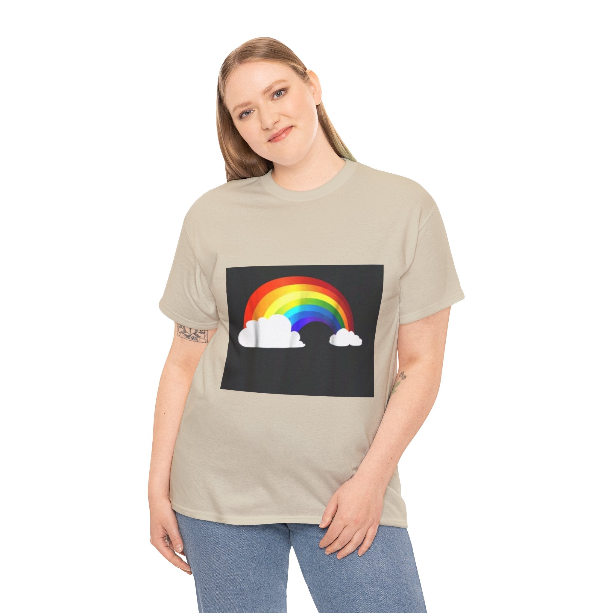 Rainbow Clouds T-Shirt — Bright Pride Graphic Tee