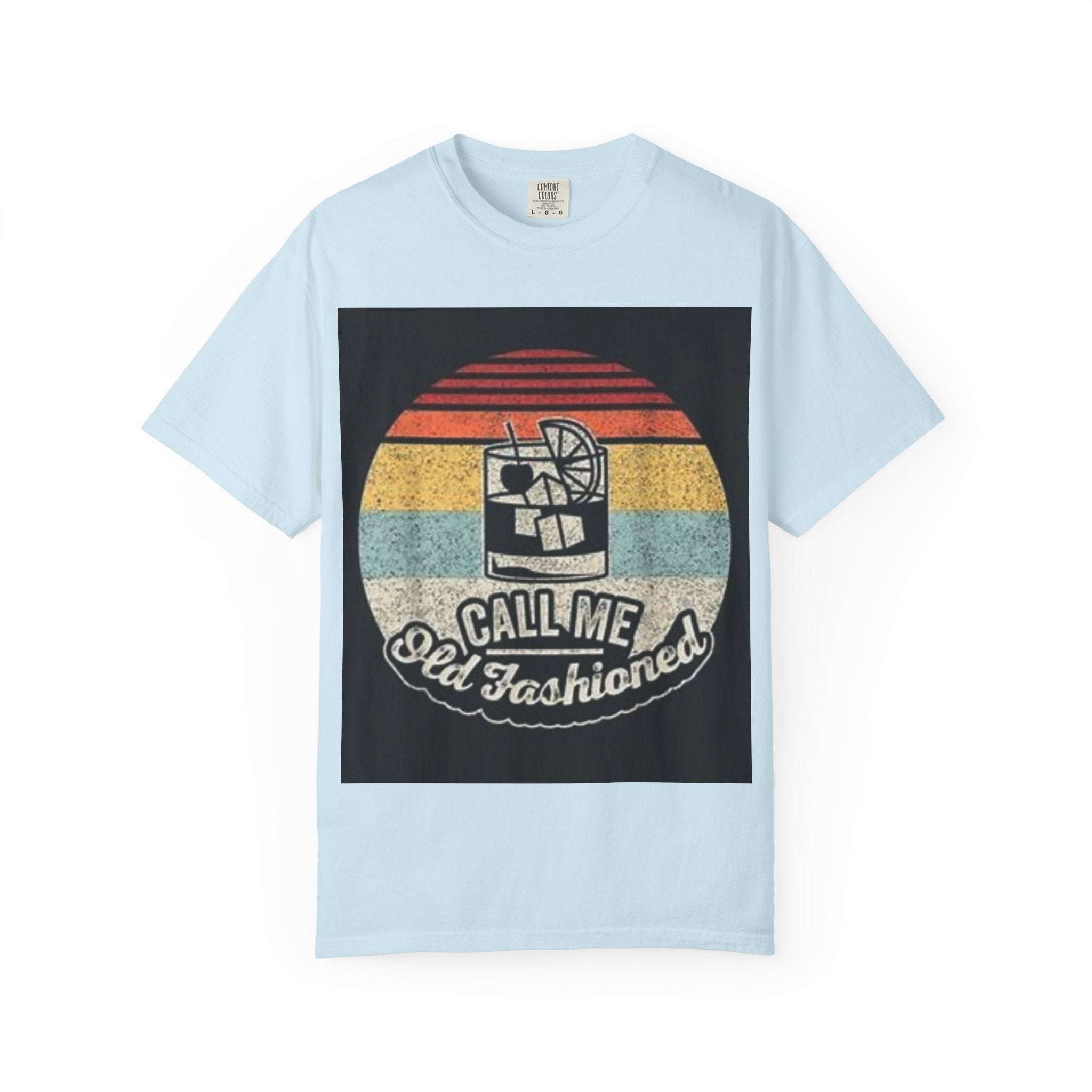T-Shirt — "Call Me Old Fashioned" Retro Cocktail Graphic Tee