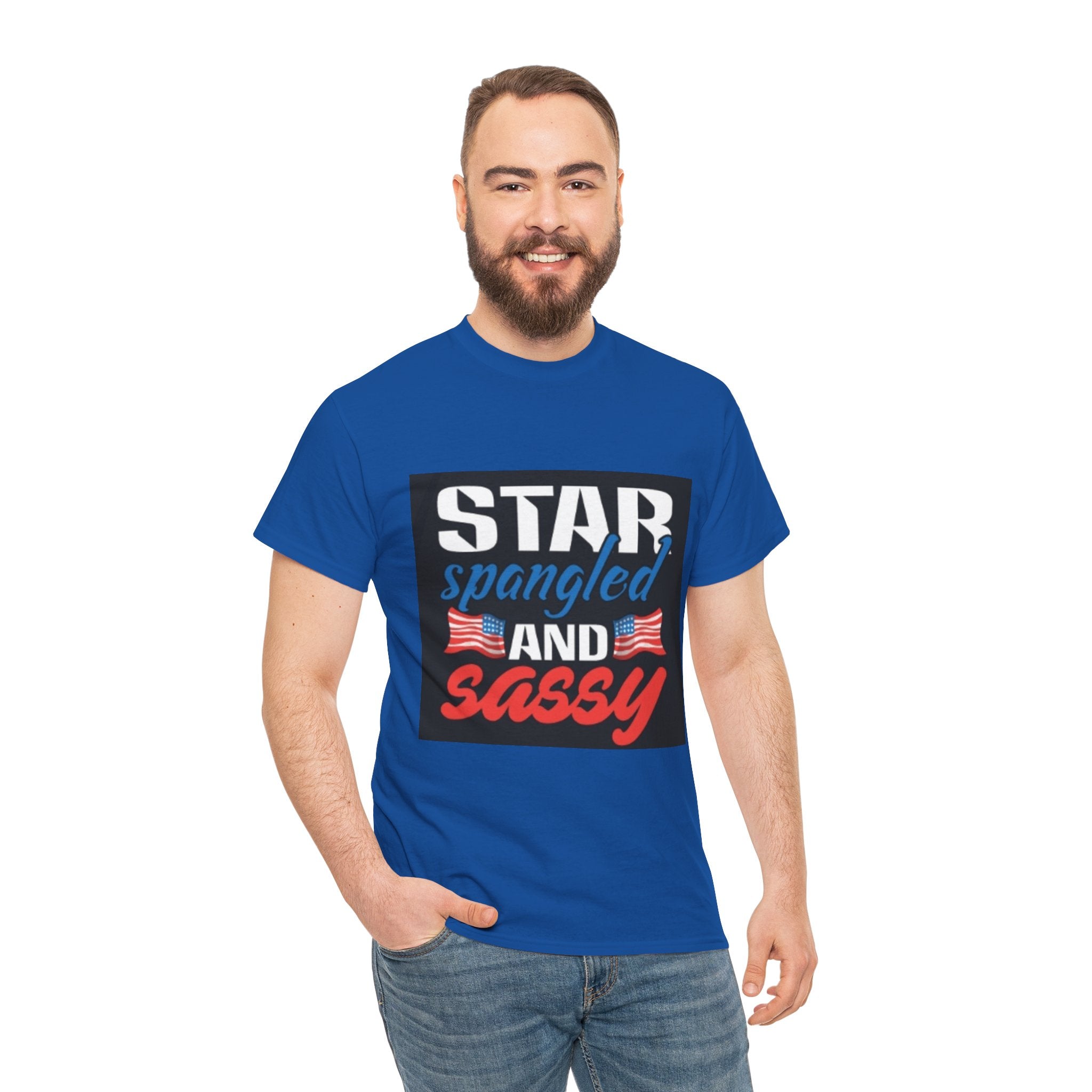 Star Spangled and Sassy Tee — Patriotic 4th of July Shirt with Flags