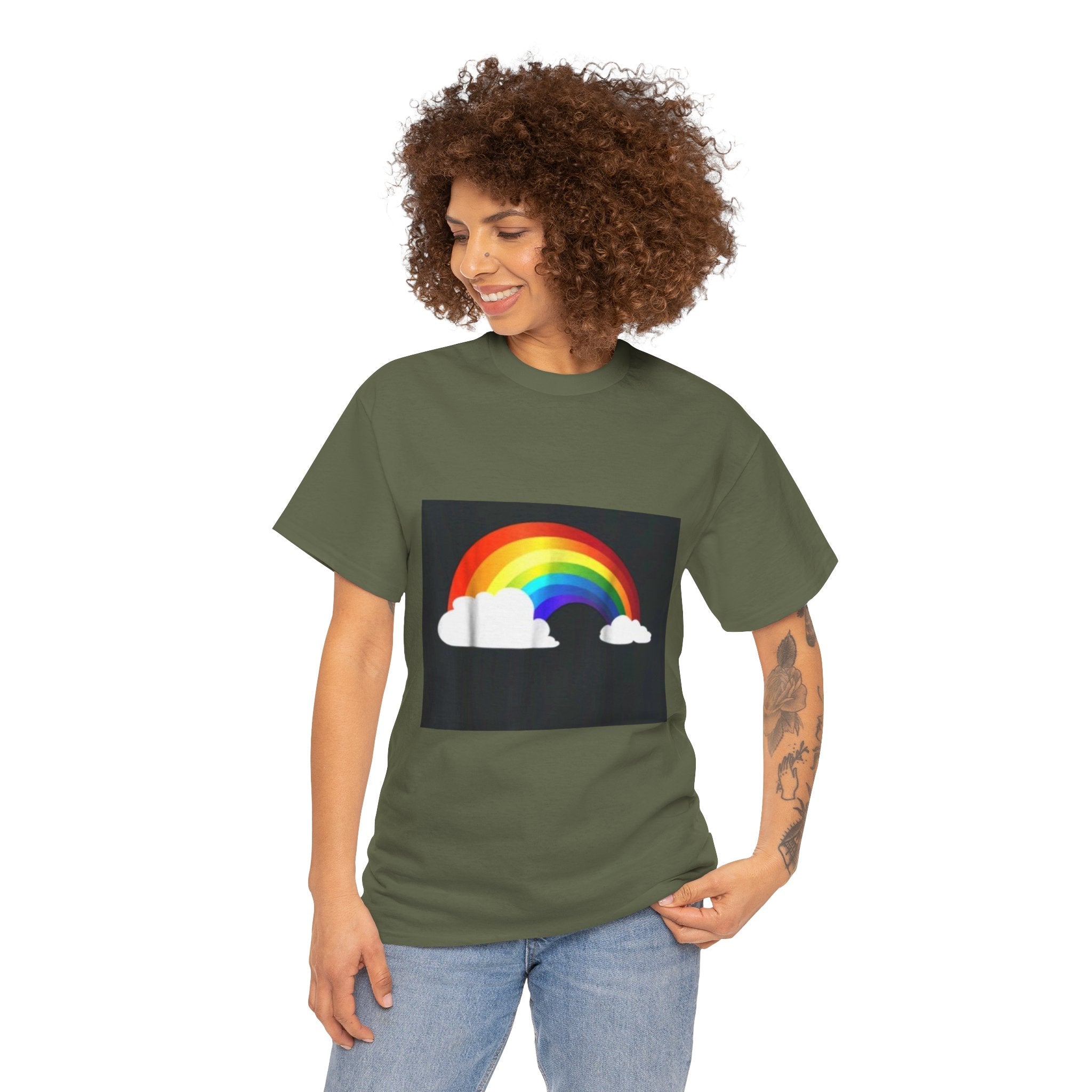 Rainbow Clouds T-Shirt — Bright Pride Graphic Tee