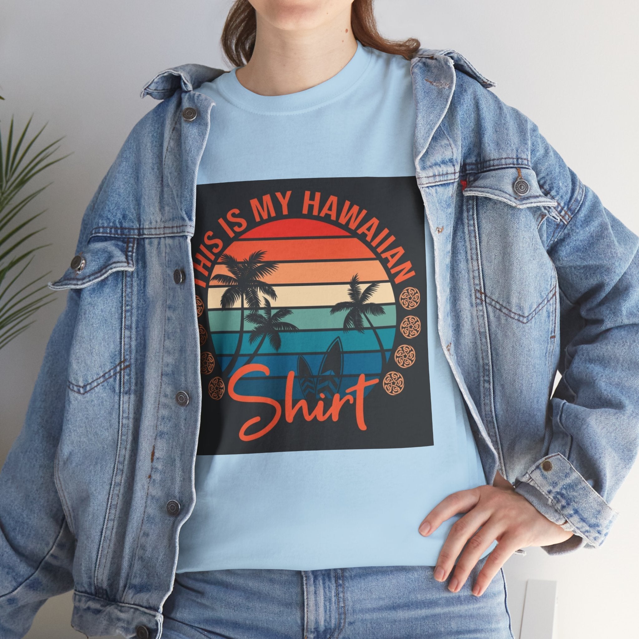 This Is My Hawaiian Shirt Tee — Vintage Sunset Palm Beach T-Shirt