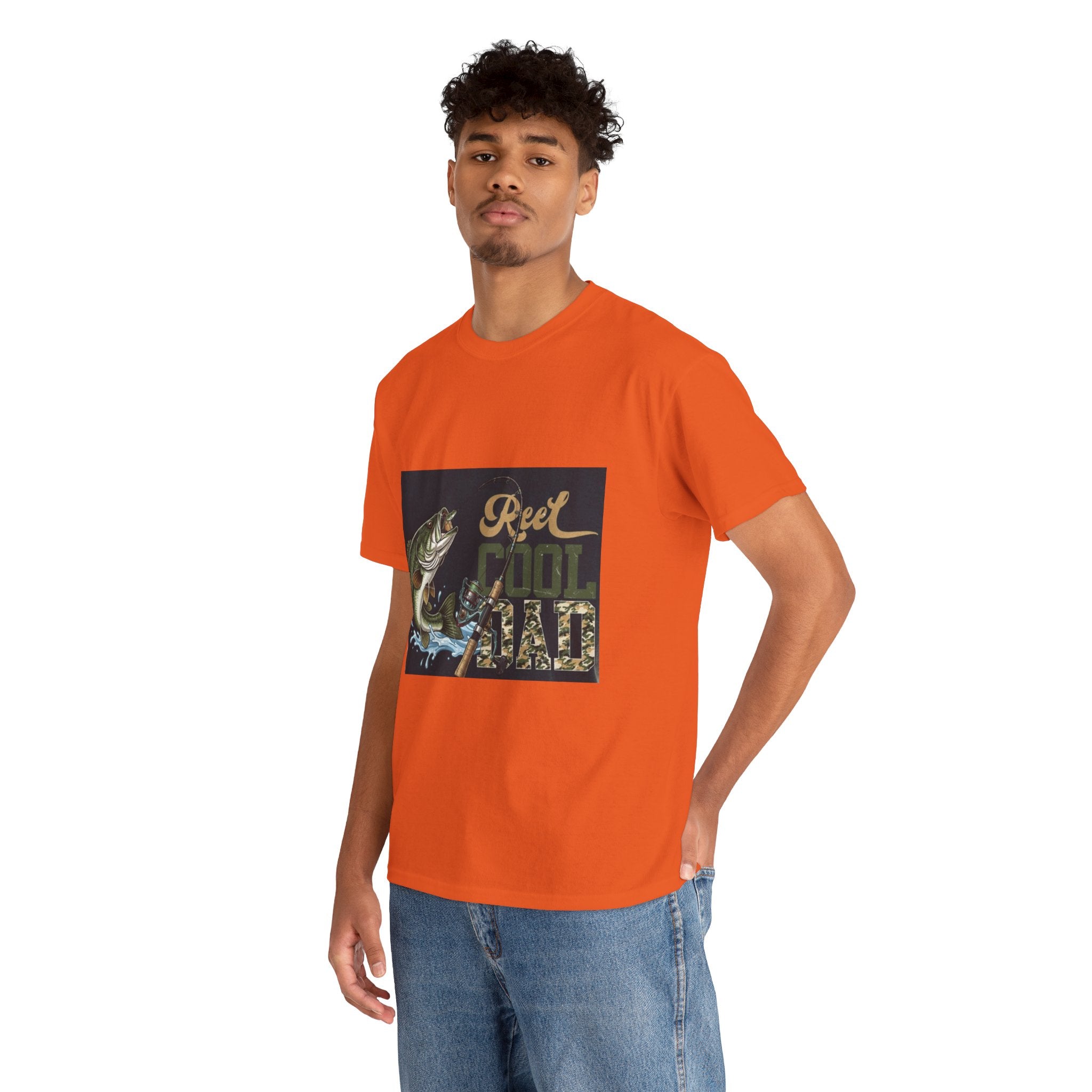 Fishing T-Shirt — "Reel Cool Dad" Graphic Tee