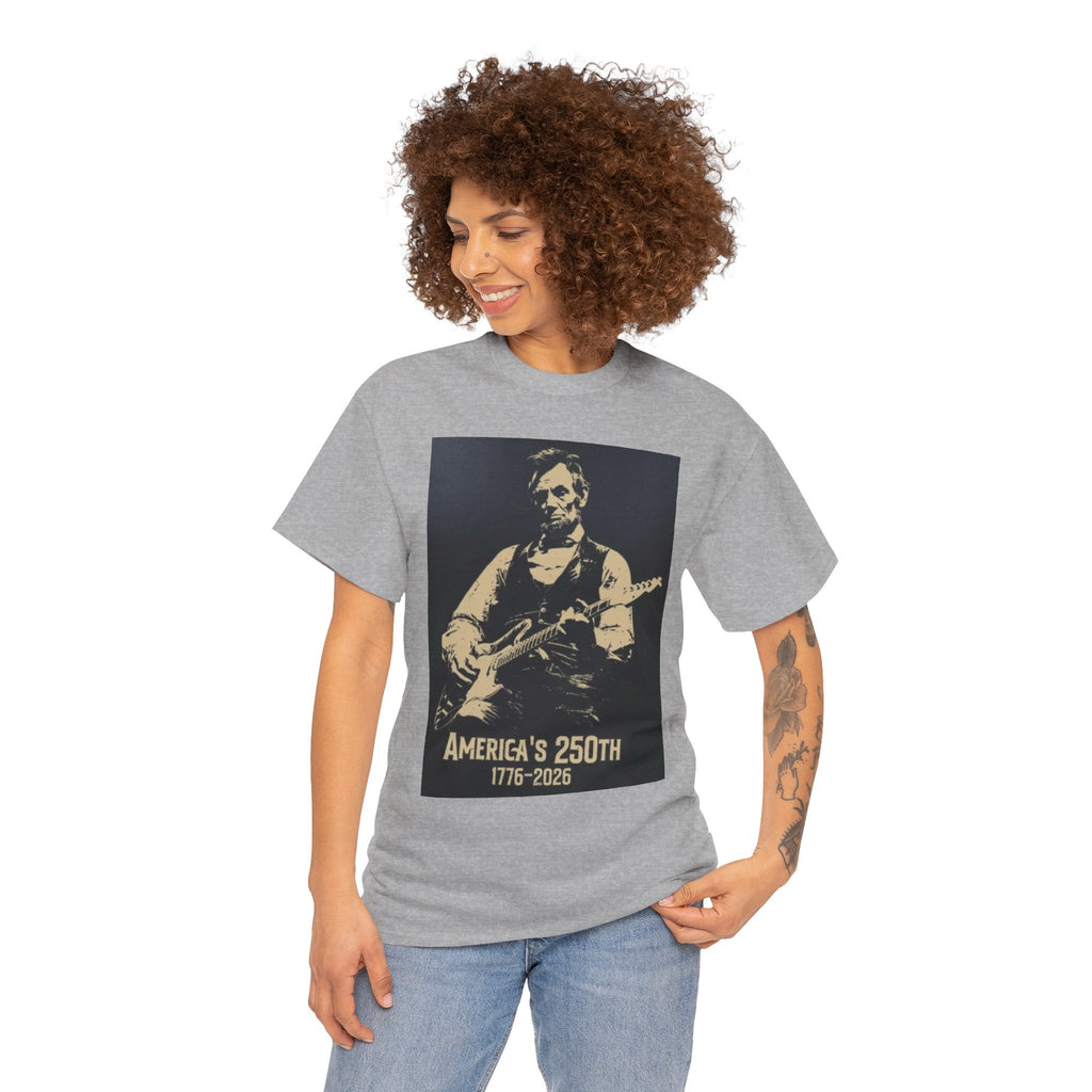 America's 250th Guitar Tee — 1776–2026 Patriotic Rock T‑Shirt