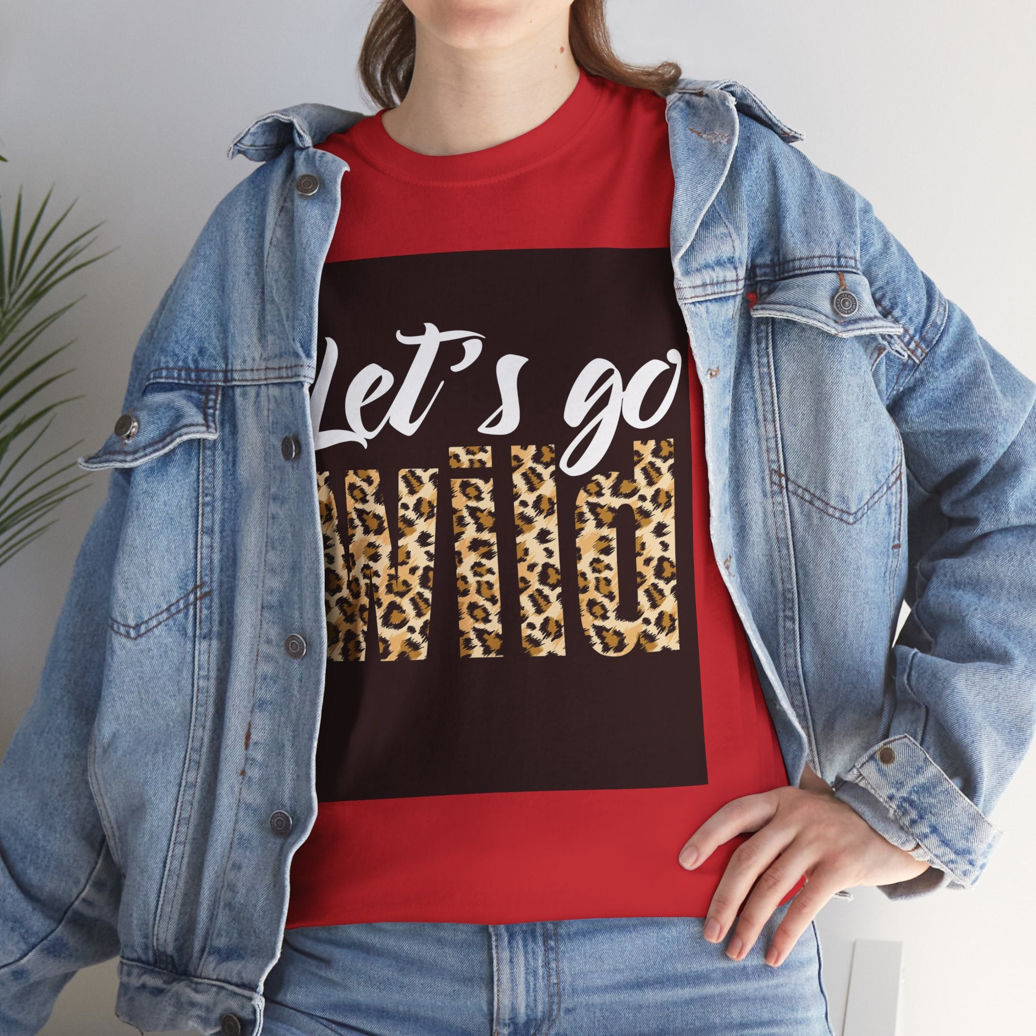Let's Go Wild Leopard Graphic Tee