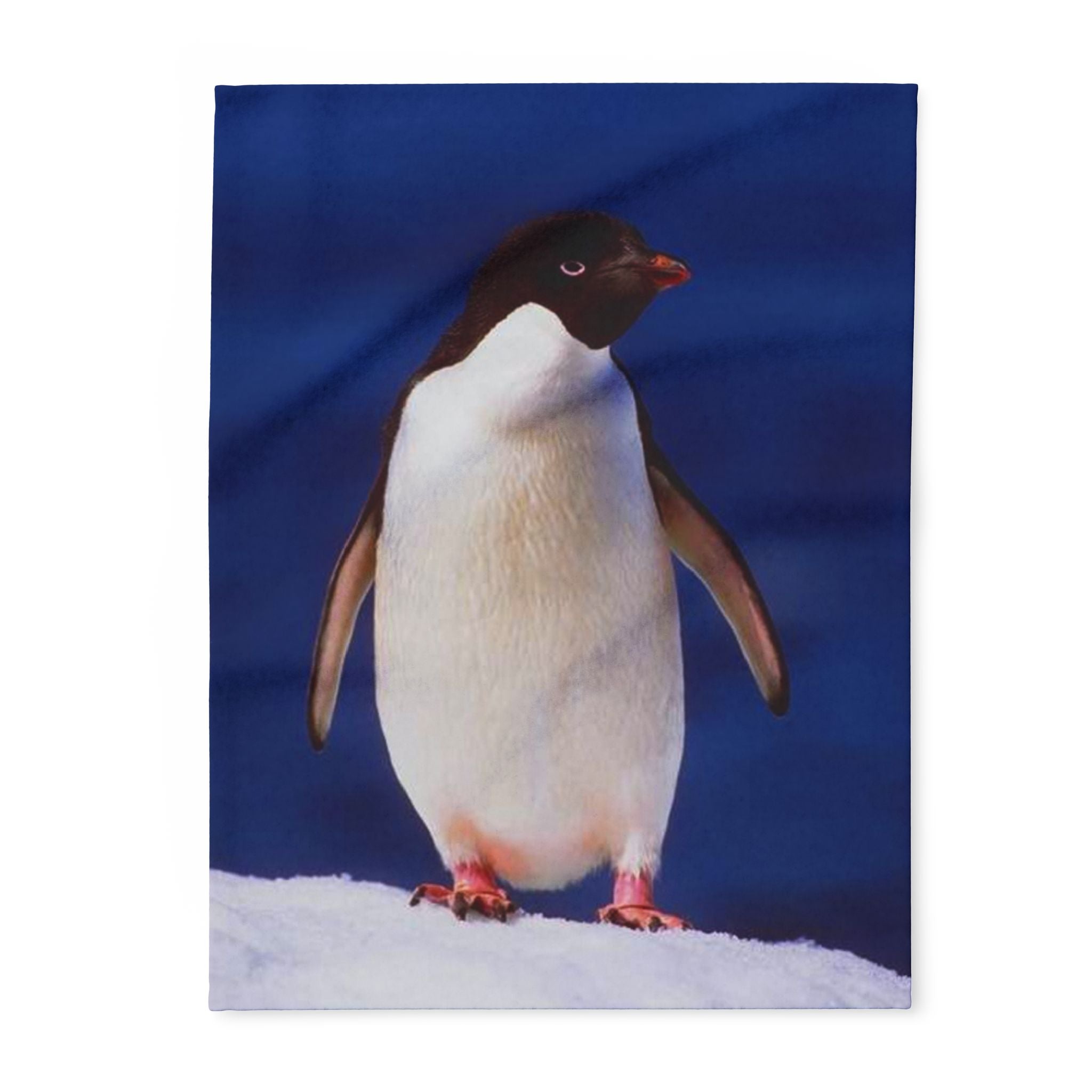 Emperor Penguin Fleece Blanket — Cozy Antarctic Animal Throw
