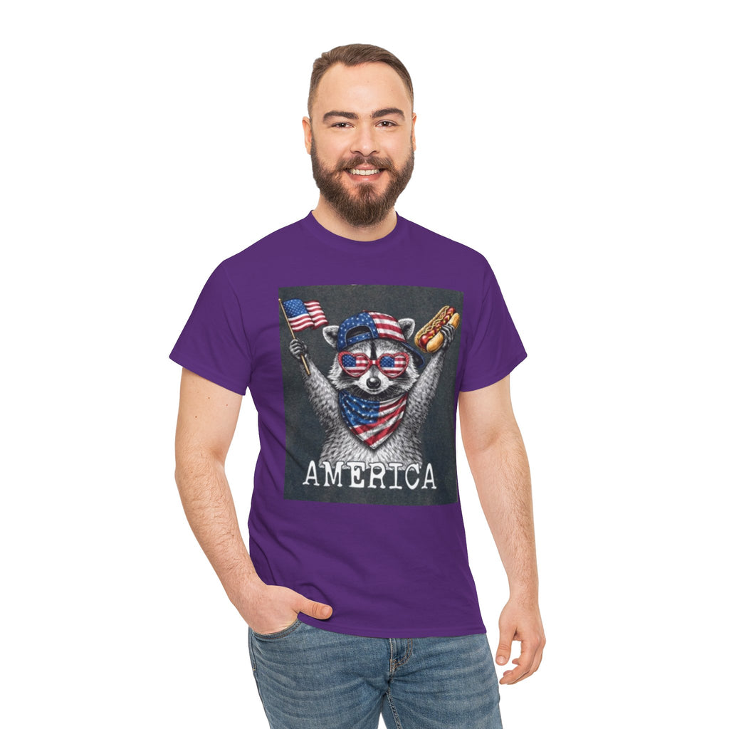 Patriotic Raccoon 'America' T-Shirt