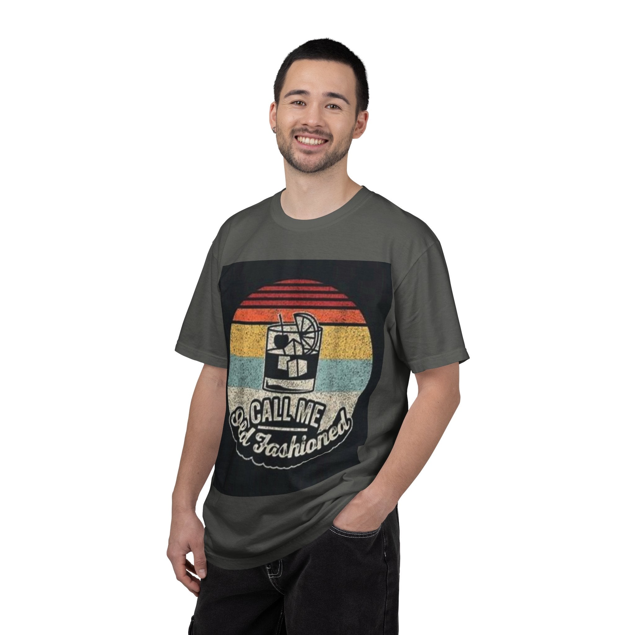 T-Shirt — "Call Me Old Fashioned" Retro Cocktail Graphic Tee