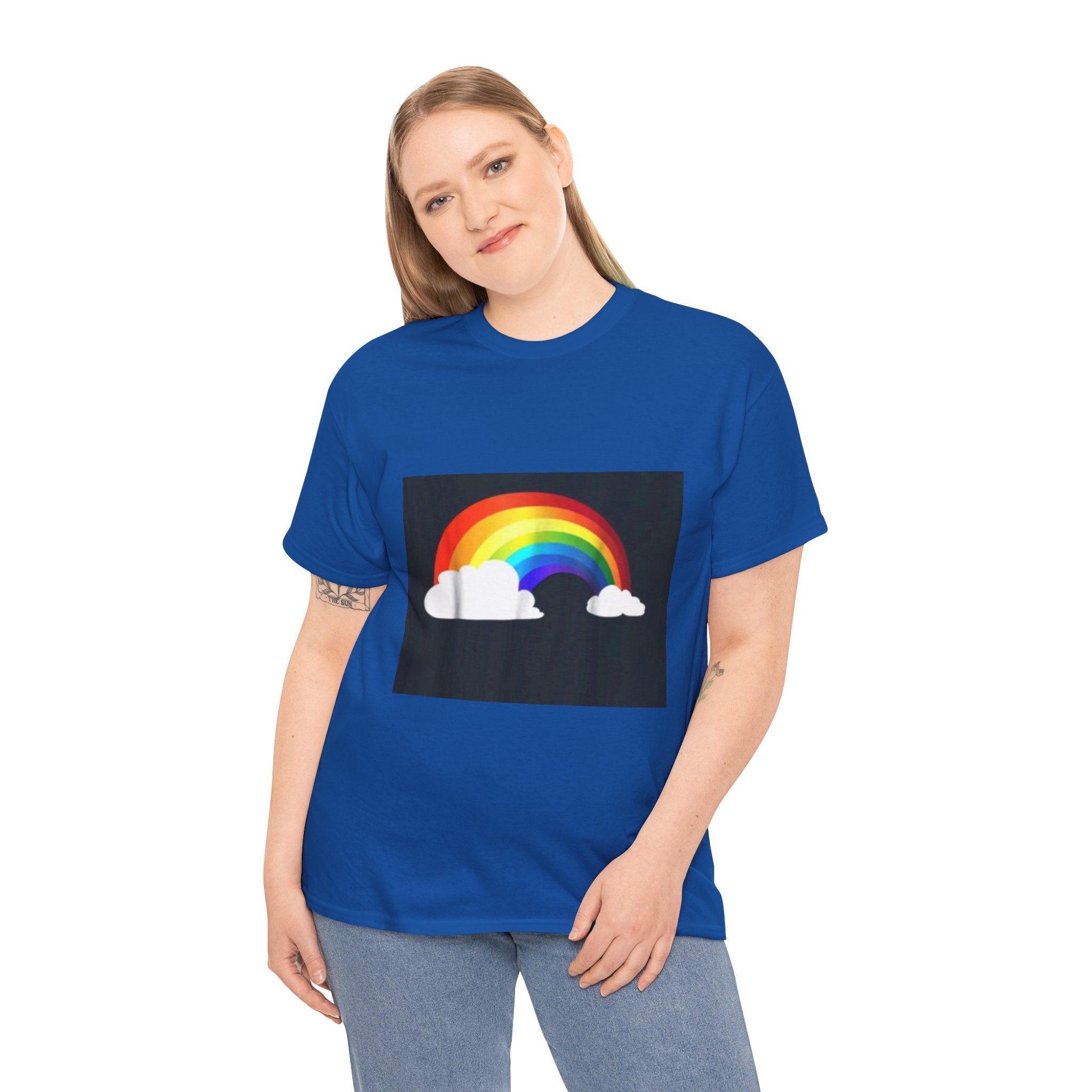 Rainbow Clouds T-Shirt — Bright Pride Graphic Tee