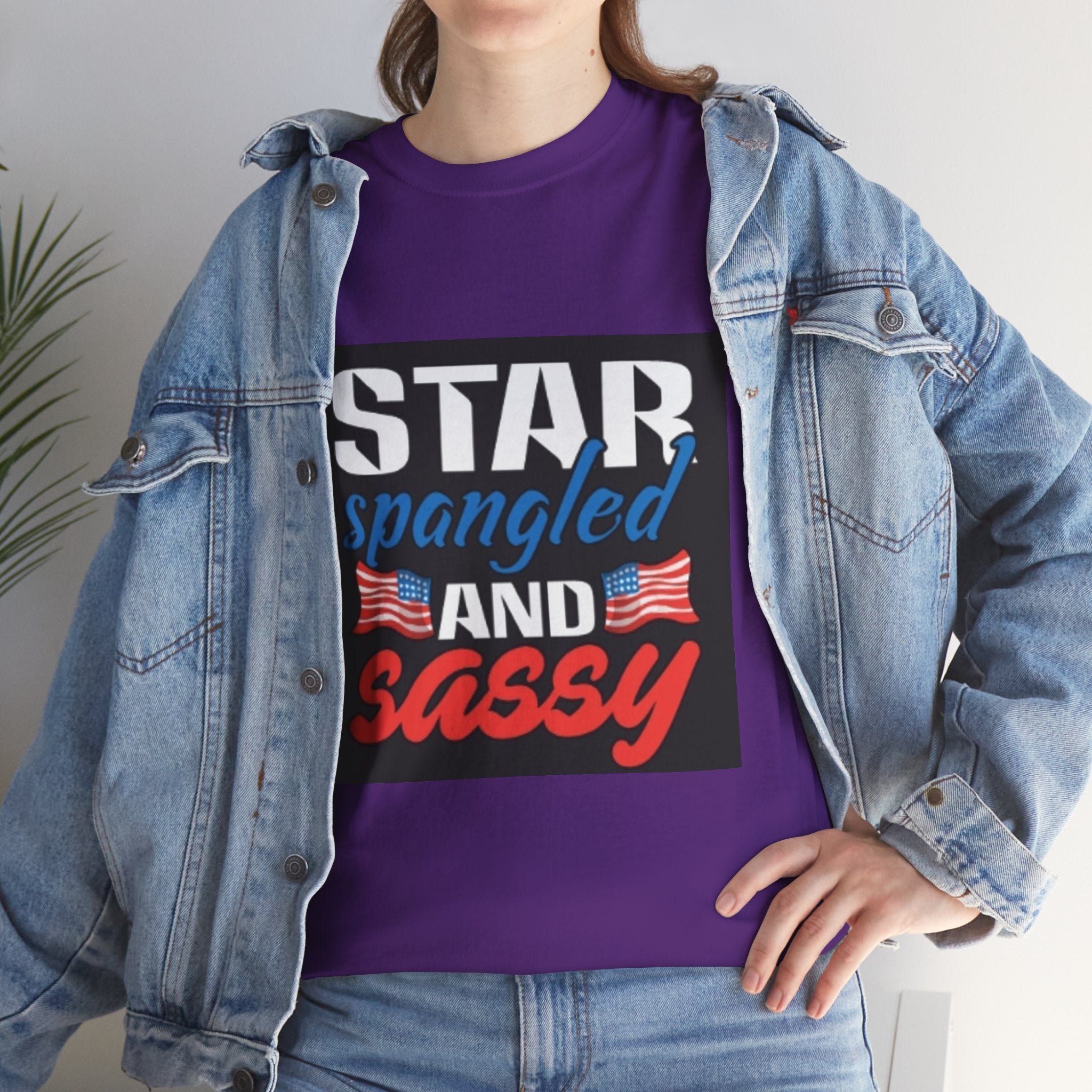 Star Spangled and Sassy Tee — Patriotic 4th of July Shirt with Flags
