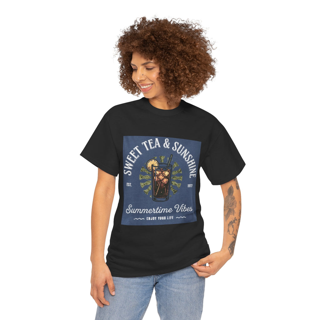 Sweet Tea & Sunshine Tee — Summertime Vibes Iced Tea Graphic T-Shirt