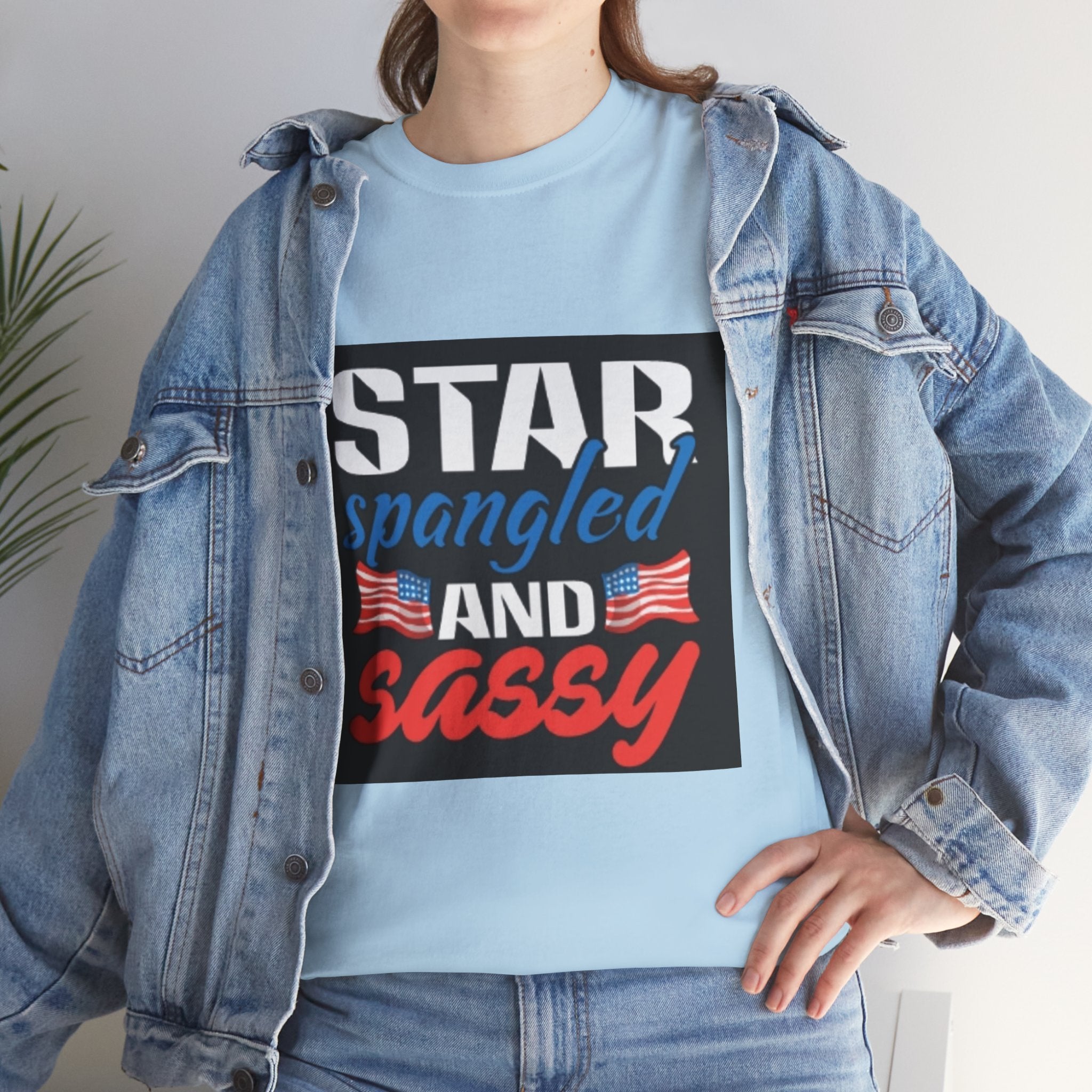 Star Spangled and Sassy Tee — Patriotic 4th of July Shirt with Flags
