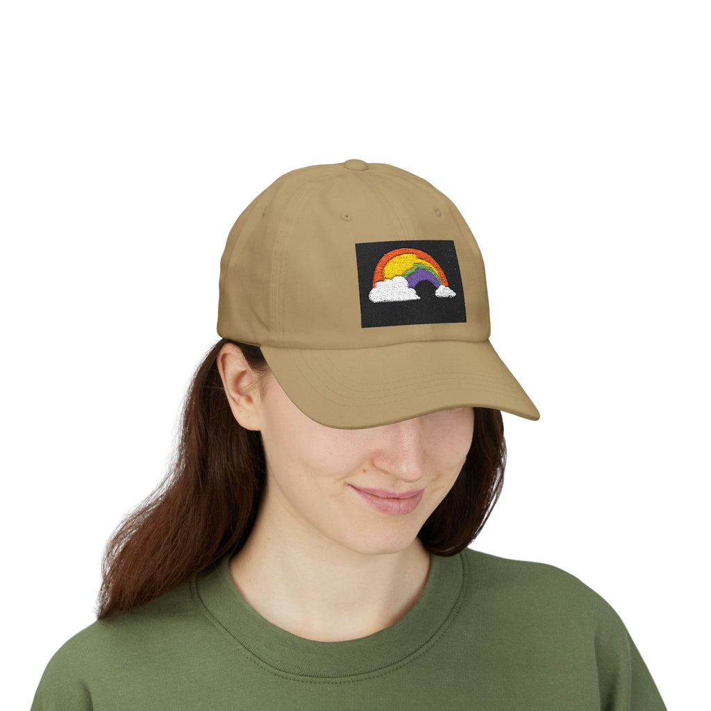 Dad Cap — Embroidered Rainbow Patch Baseball Hat