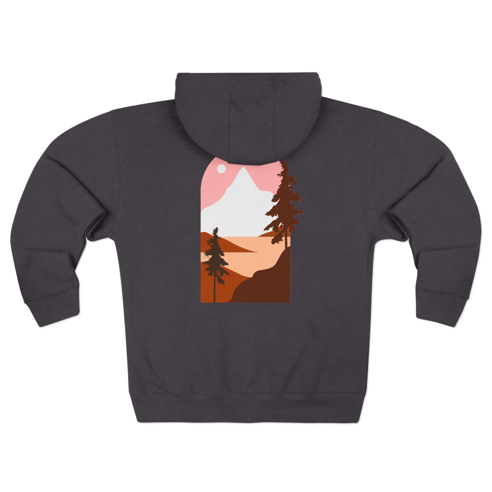 Mountain Sunset Zip Hoodie
