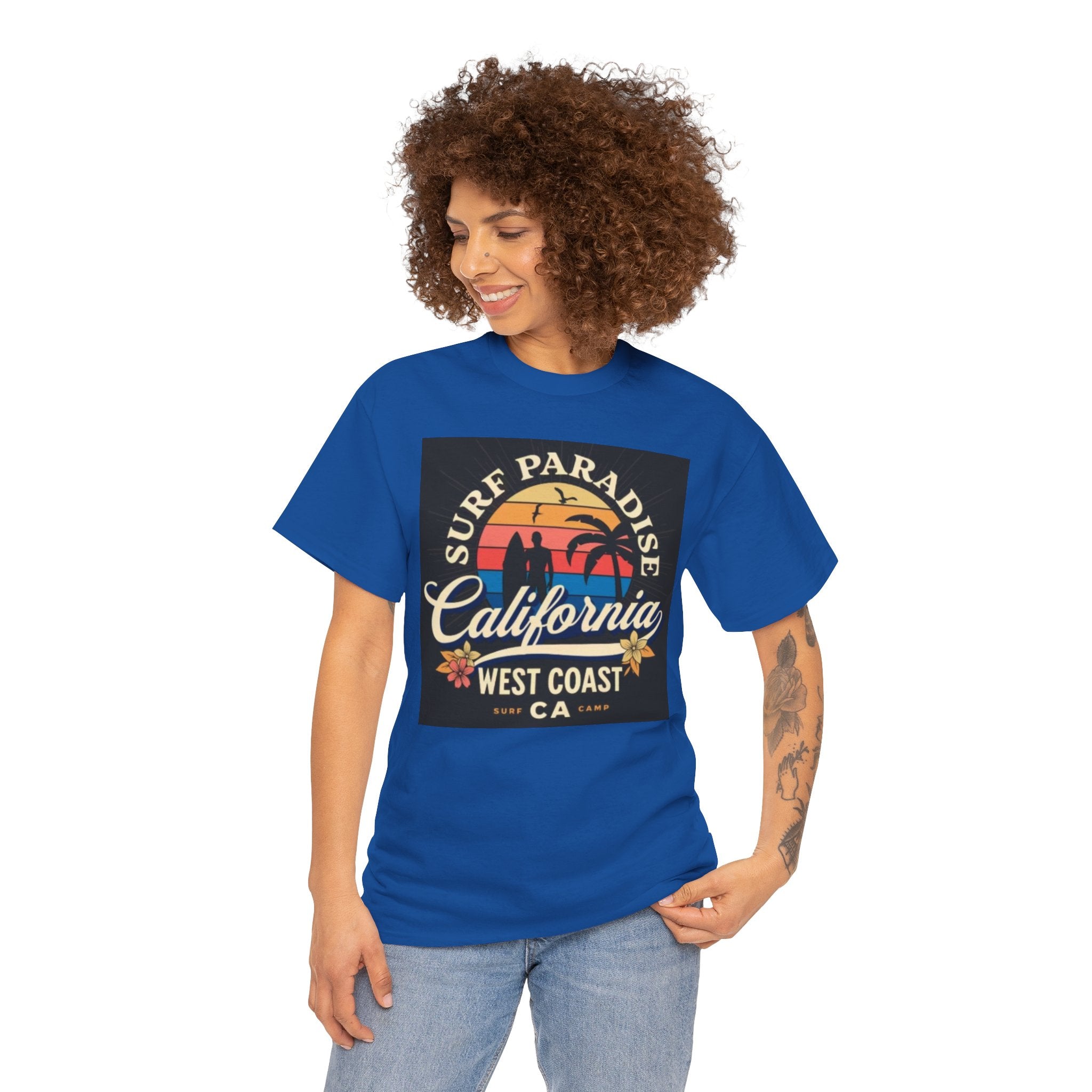 California Surf Paradise Tee — West Coast CA Vintage Sunset Graphic T-Shirt
