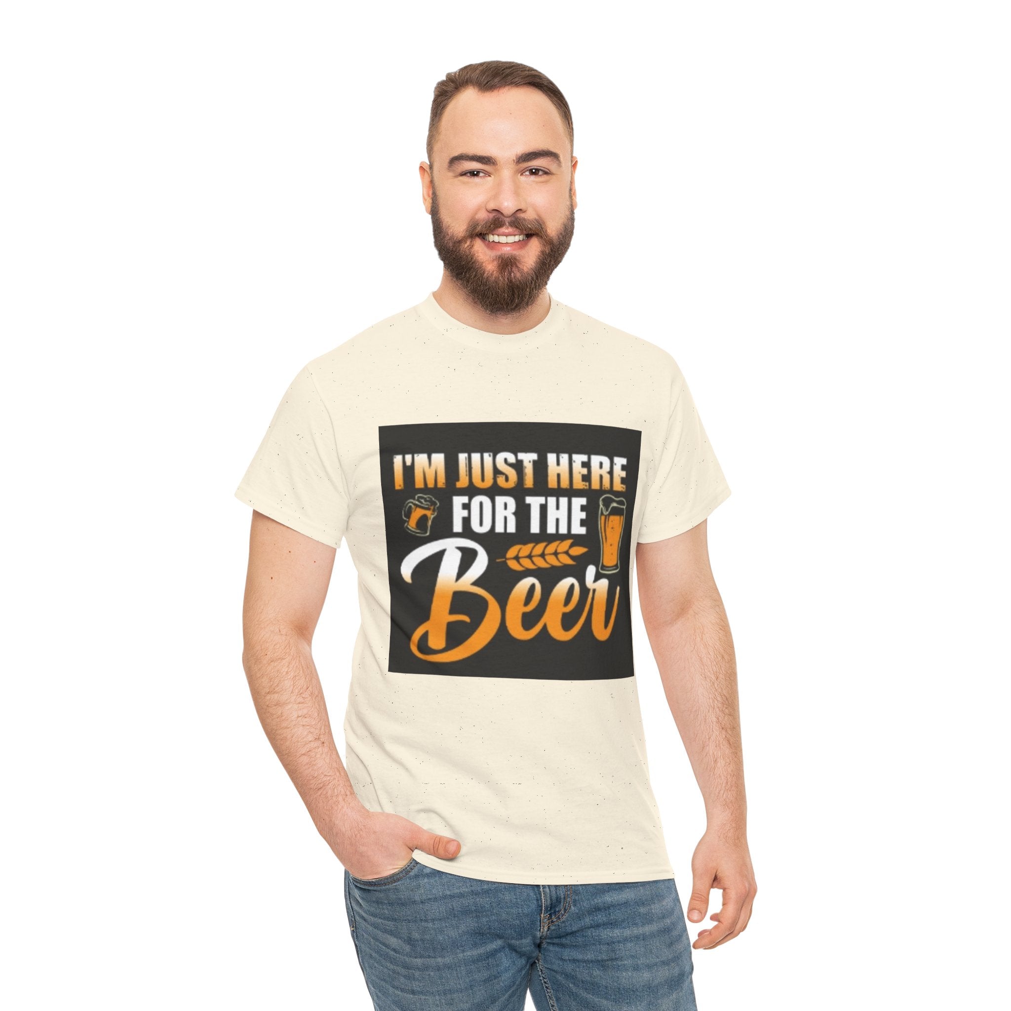 I'm Just Here for the Beer T-Shirt — Funny Beer Drinking Tee for Parties & Oktoberfest