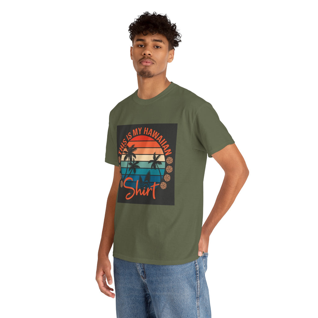 This Is My Hawaiian Shirt Tee — Vintage Sunset Palm Beach T-Shirt