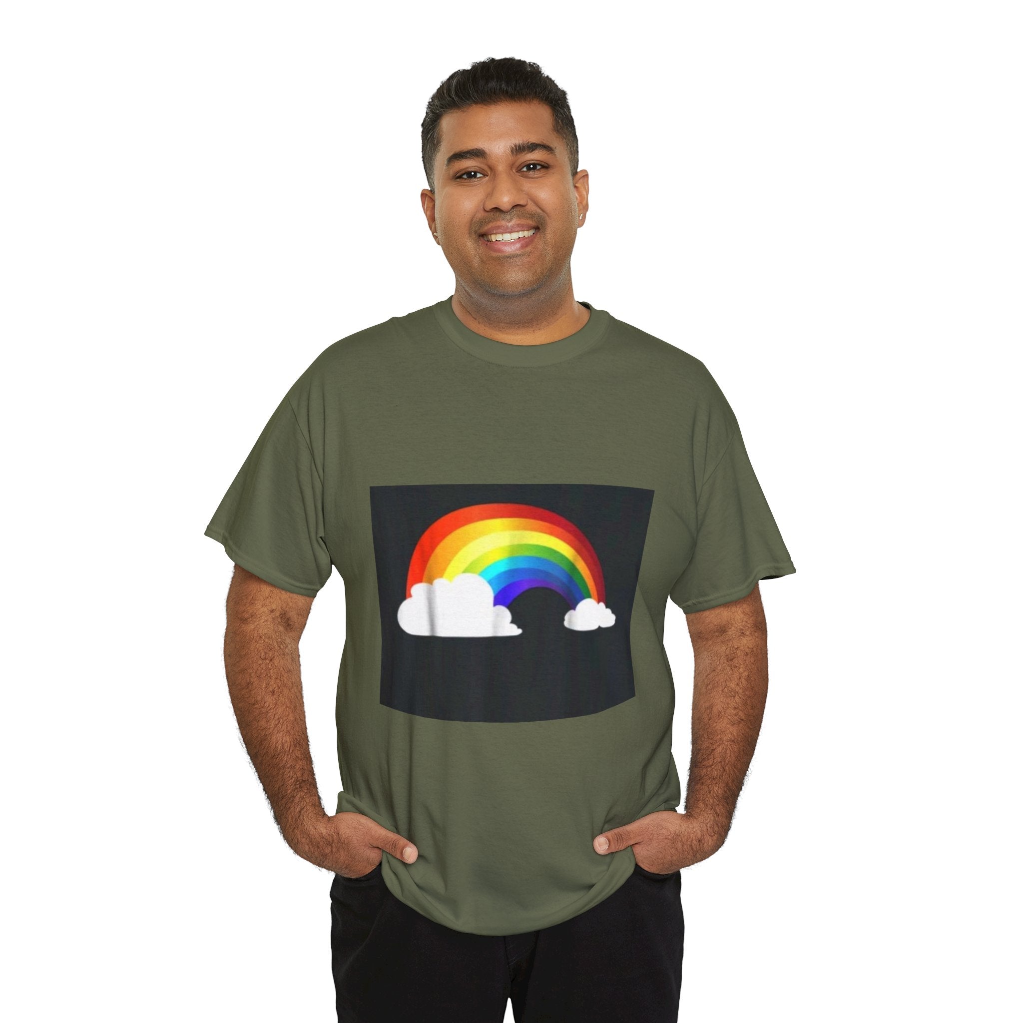Rainbow Clouds T-Shirt — Bright Pride Graphic Tee