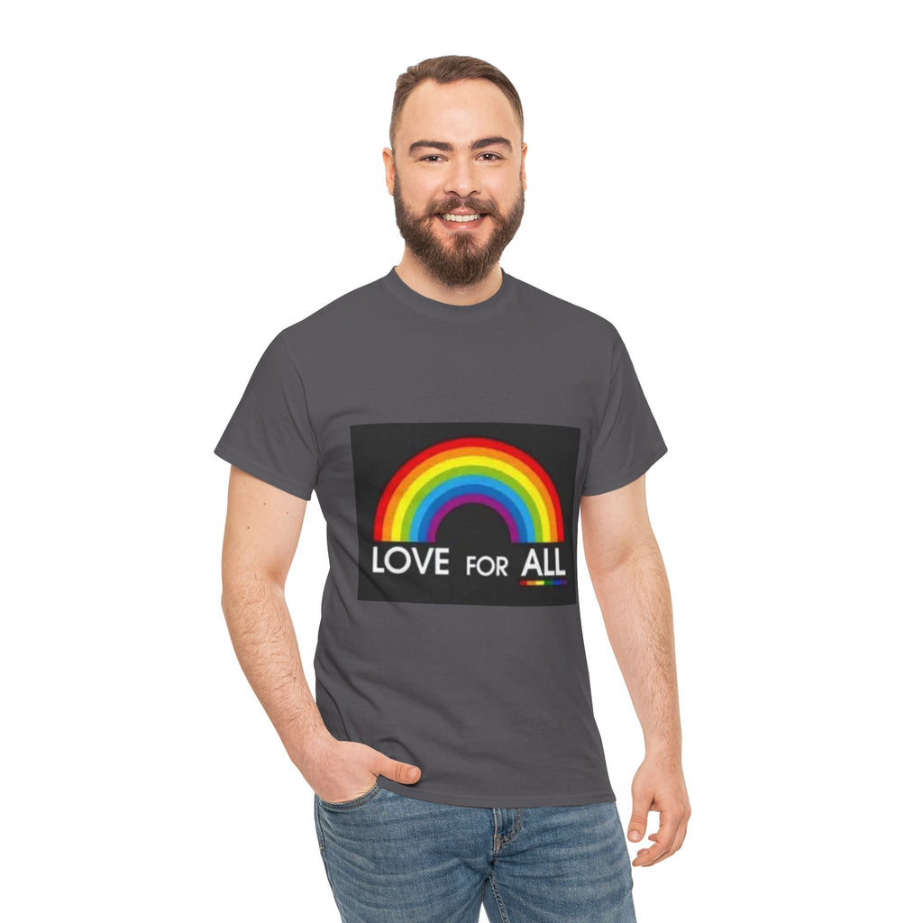 T-Shirt — 'Love For All' Rainbow Pride Tee