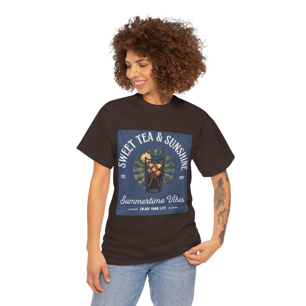 Sweet Tea & Sunshine Tee — Summertime Vibes Iced Tea Graphic T-Shirt