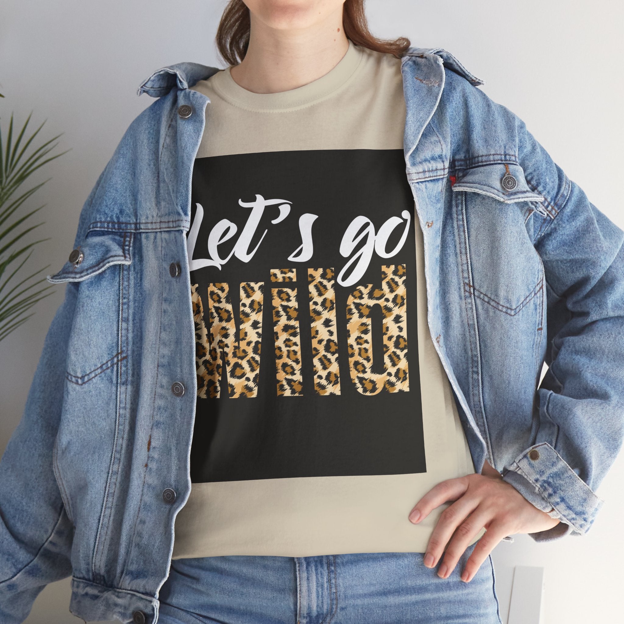 Let's Go Wild Leopard Graphic Tee